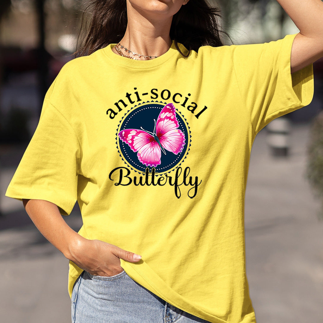 Anti - Social Butterfly - Bella Canvas