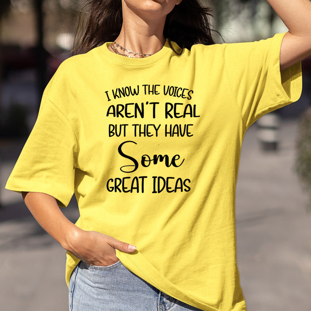 I Know The Voices Aren't Real - Bella Canvas