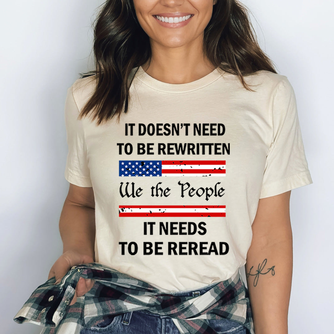 It Doesn't Need To Be Rewritten - Bella Canvas