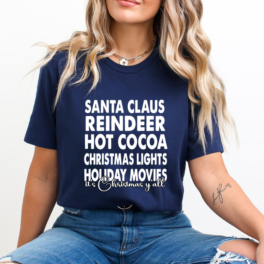 Christmas Lights Holiday Movies - Unisex T-Shirt