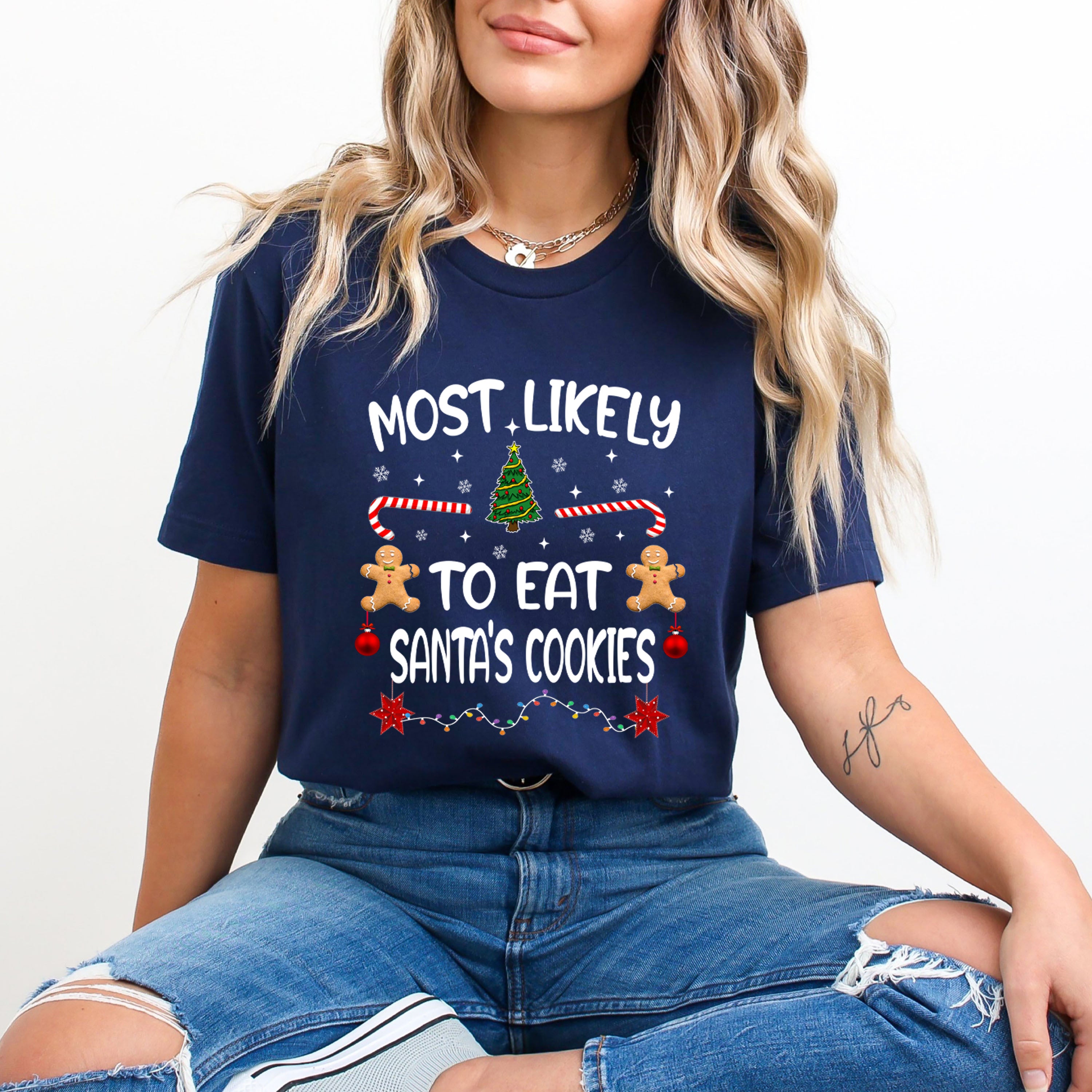 Most Likely To Eat Santa's Cookies - Unisex T-Shirt