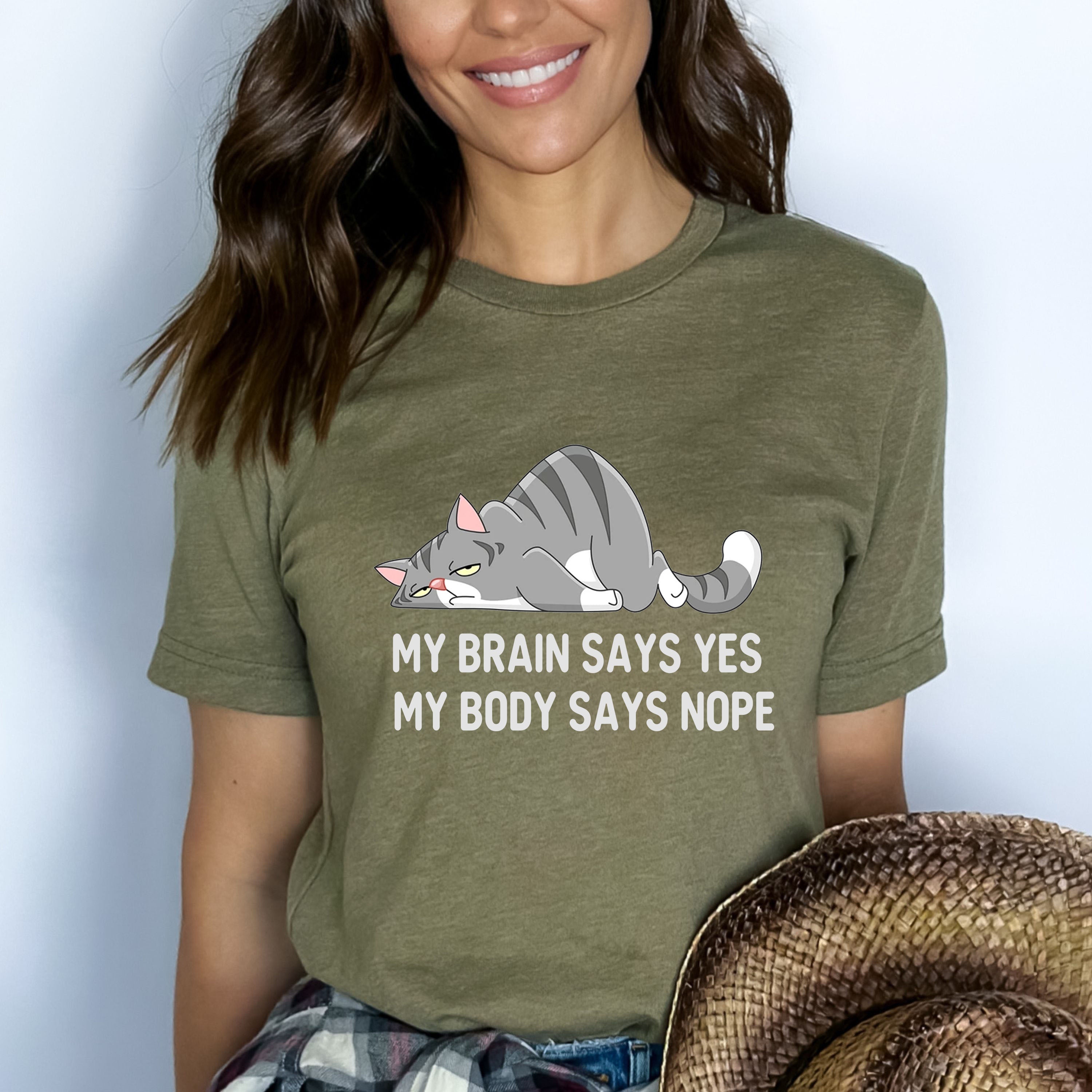 My Brains Says Yes - Bella canvas