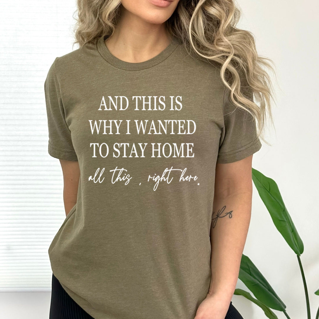 I Wanted To Stay Home - Bella Canvas