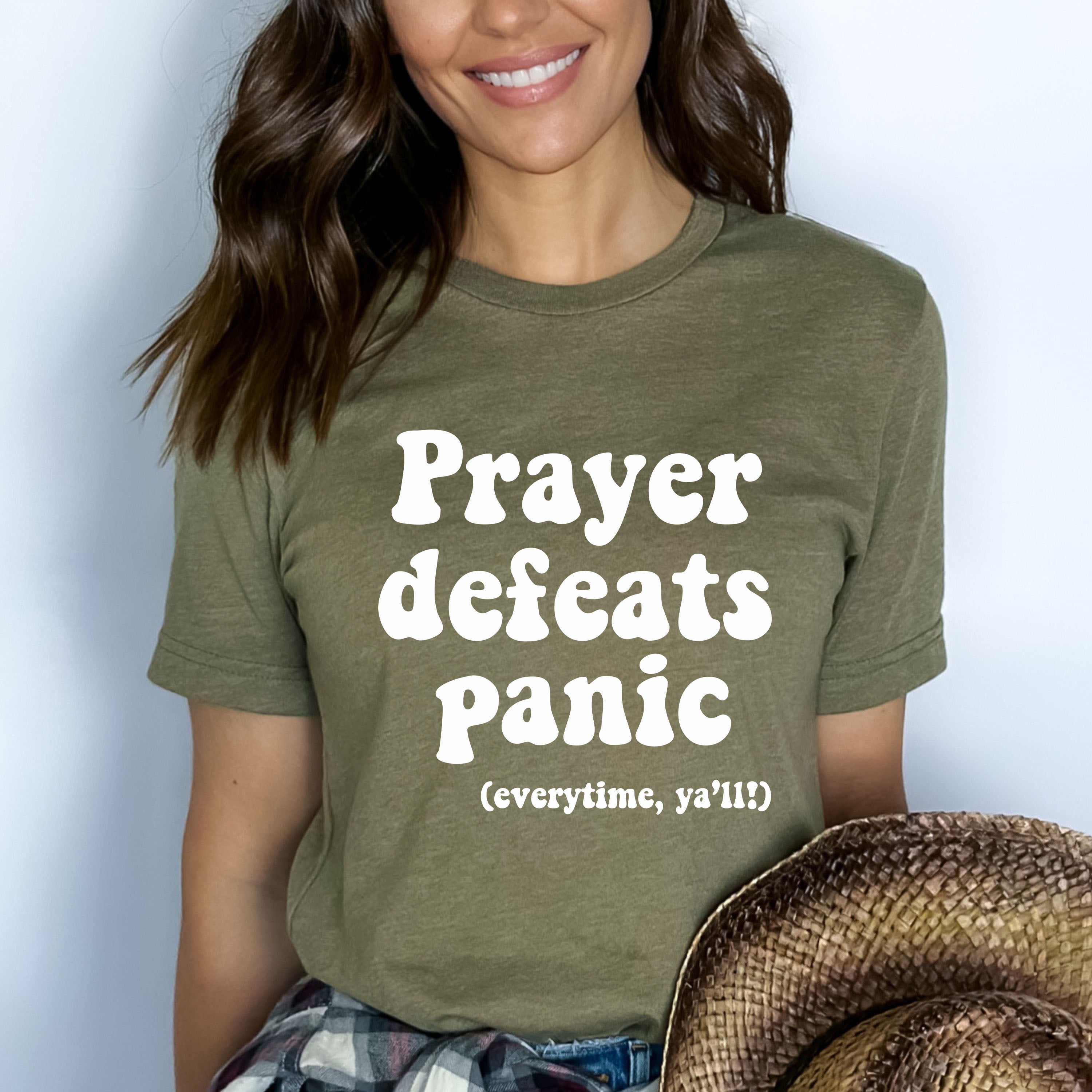 Prayer Defeats Panic - Bella canvas