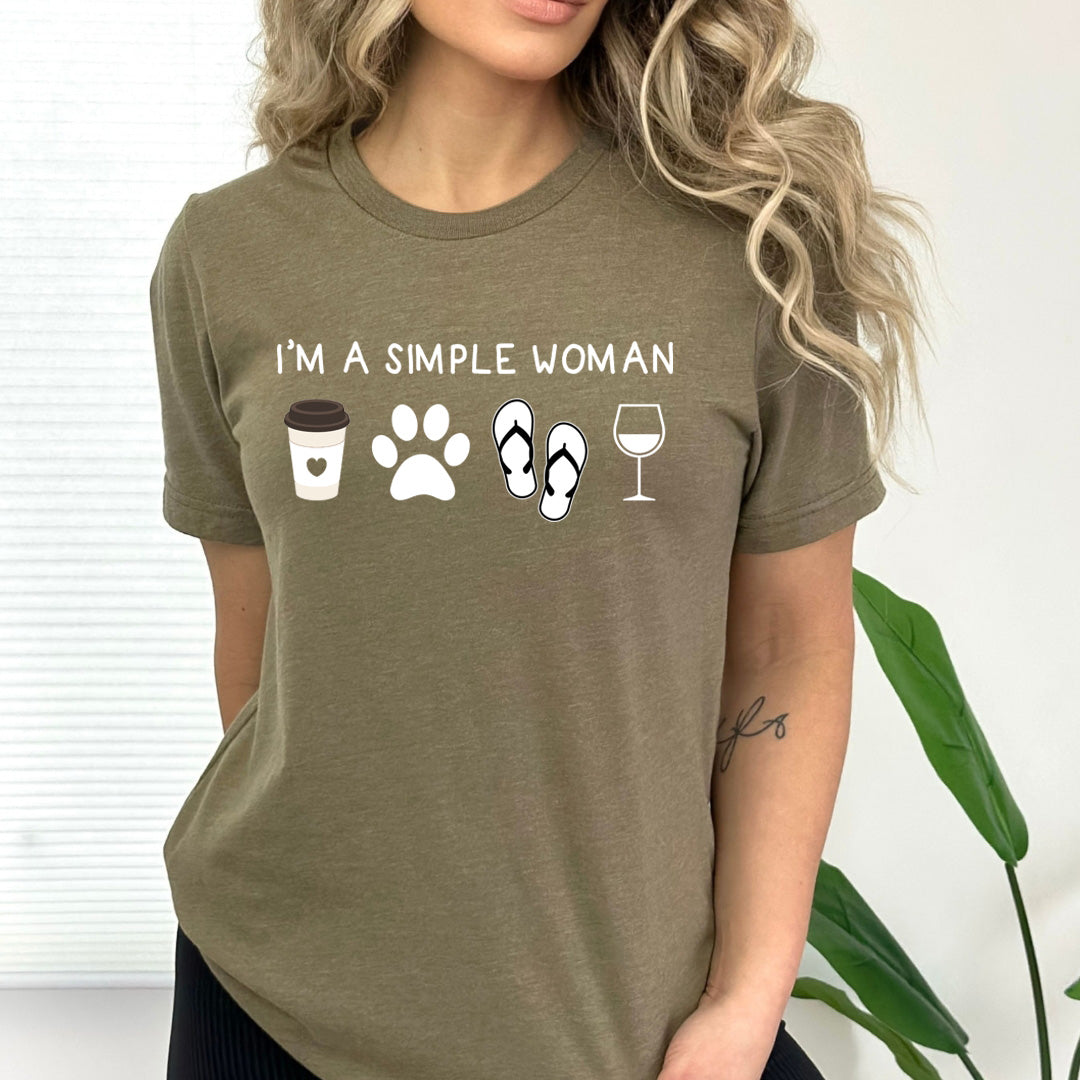 I'm A Simple Woman - Bella Canvas