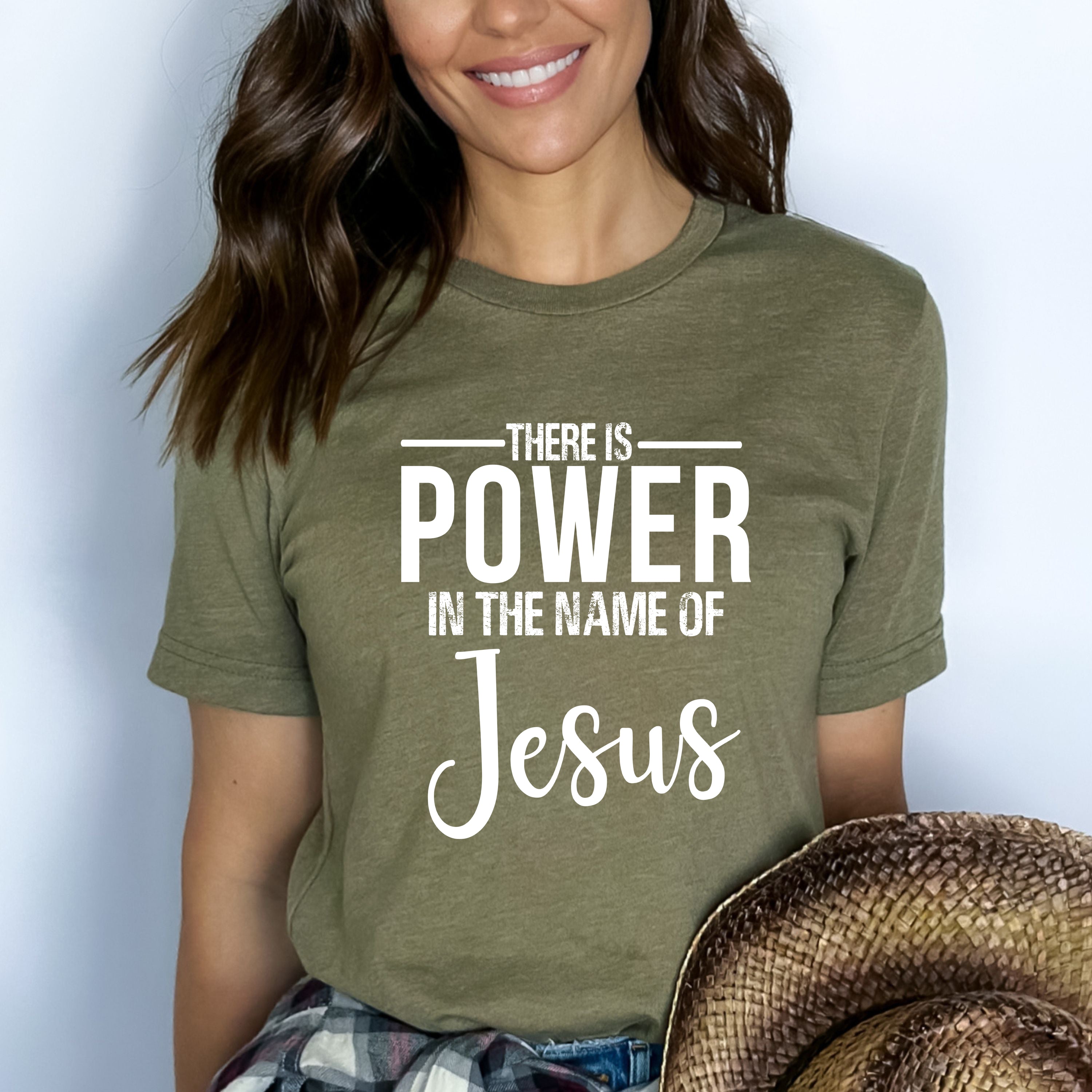 ''There is power in the name of Jesus "-Bella Canvas T-Shirt