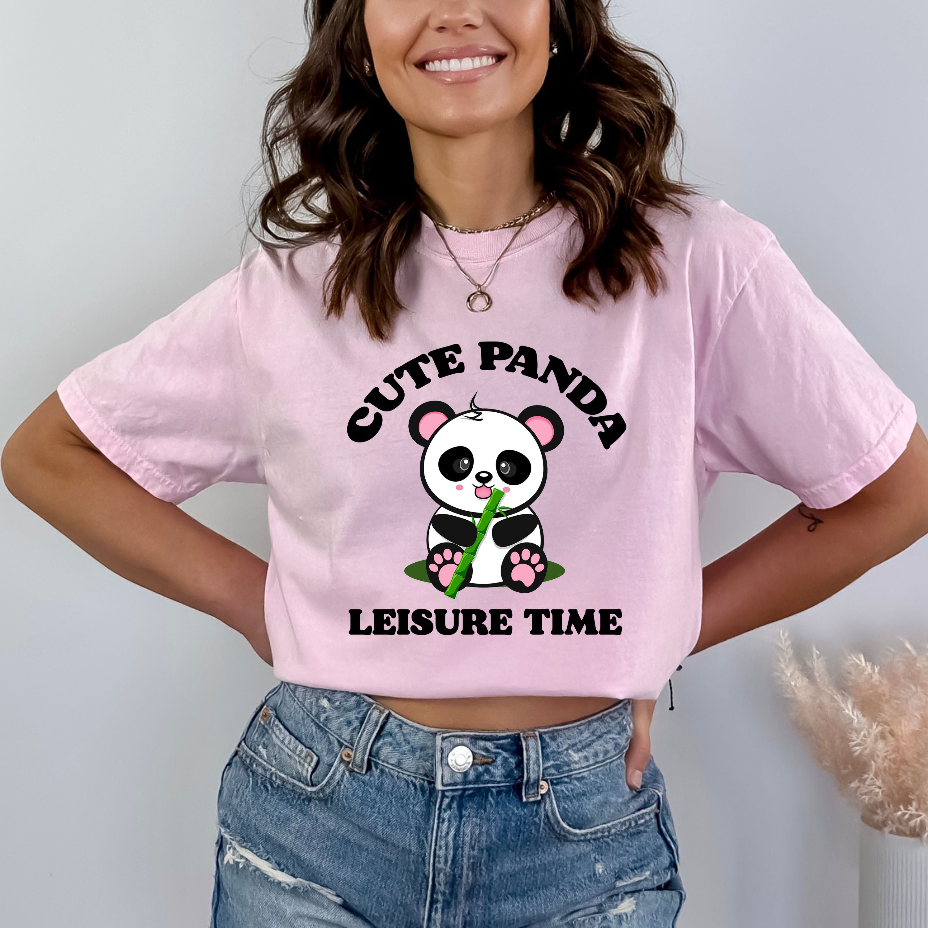 Cute Panda Leisure Time - Bella Canvas