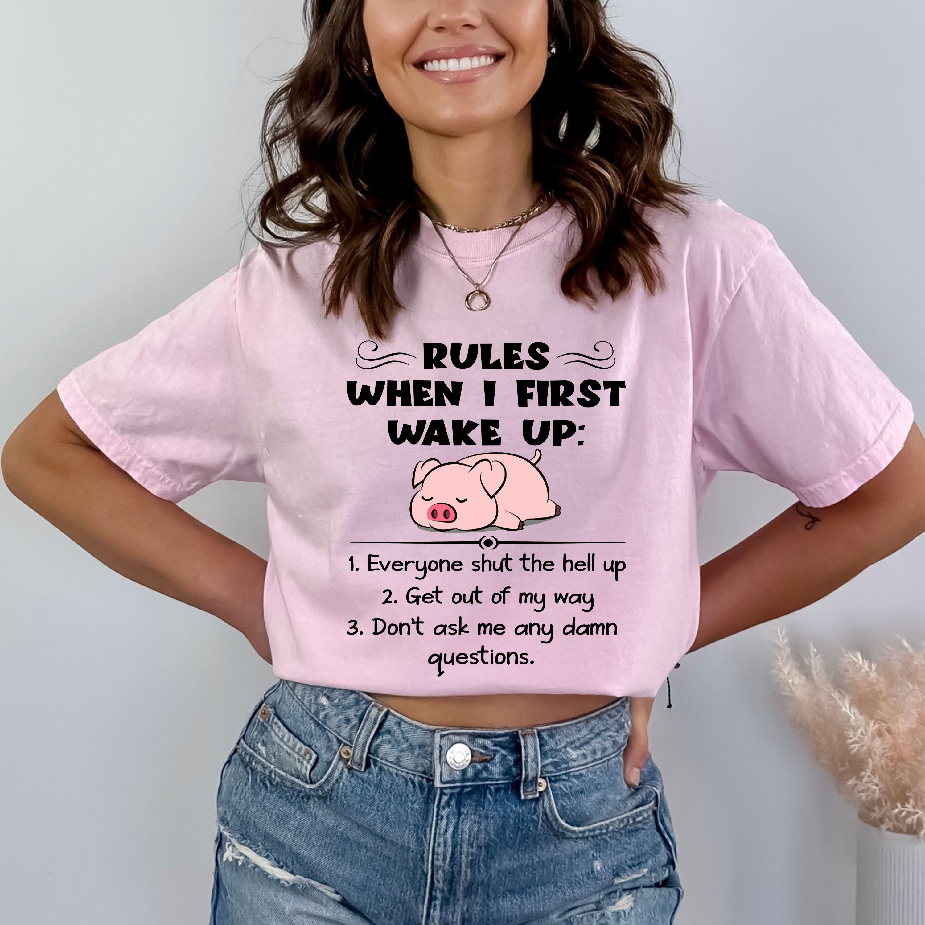 Rules When I wake Up - Bella canvas