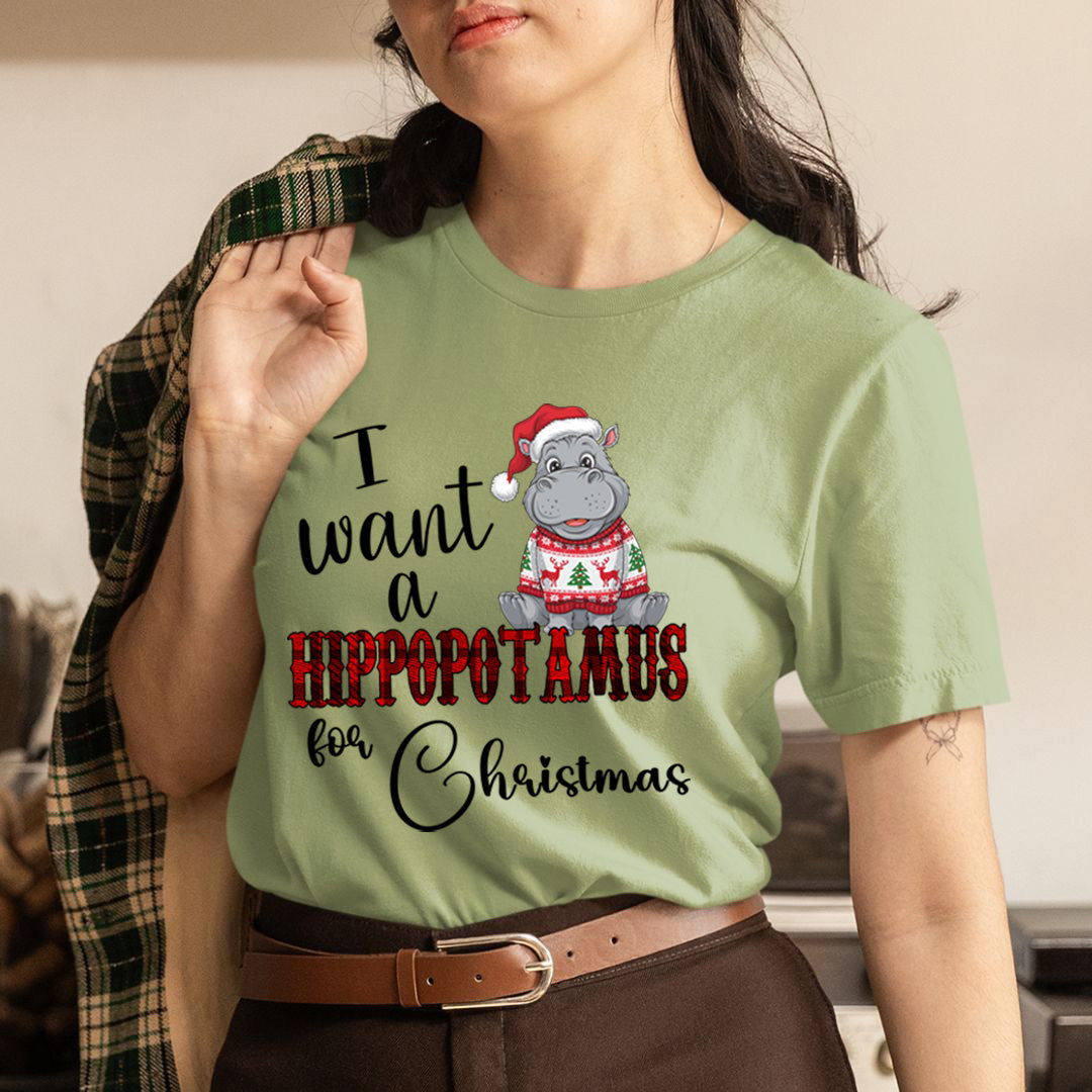 I Want A Hippopotamus For Christmas - Unisex T-Shirt
