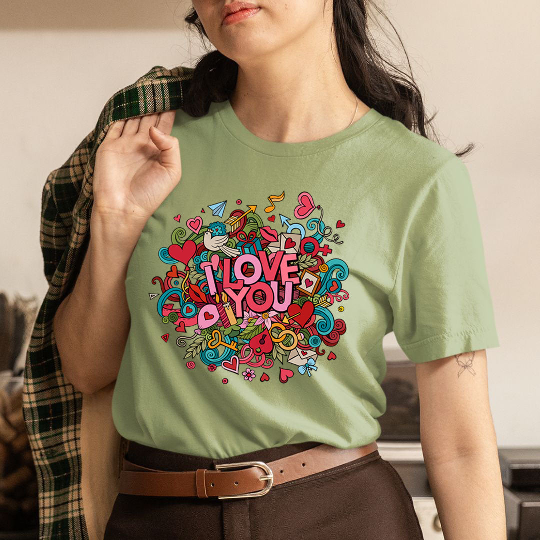 I LOVE YOU NEW (COLORFUL DESIGN) - Unisex T-Shirt