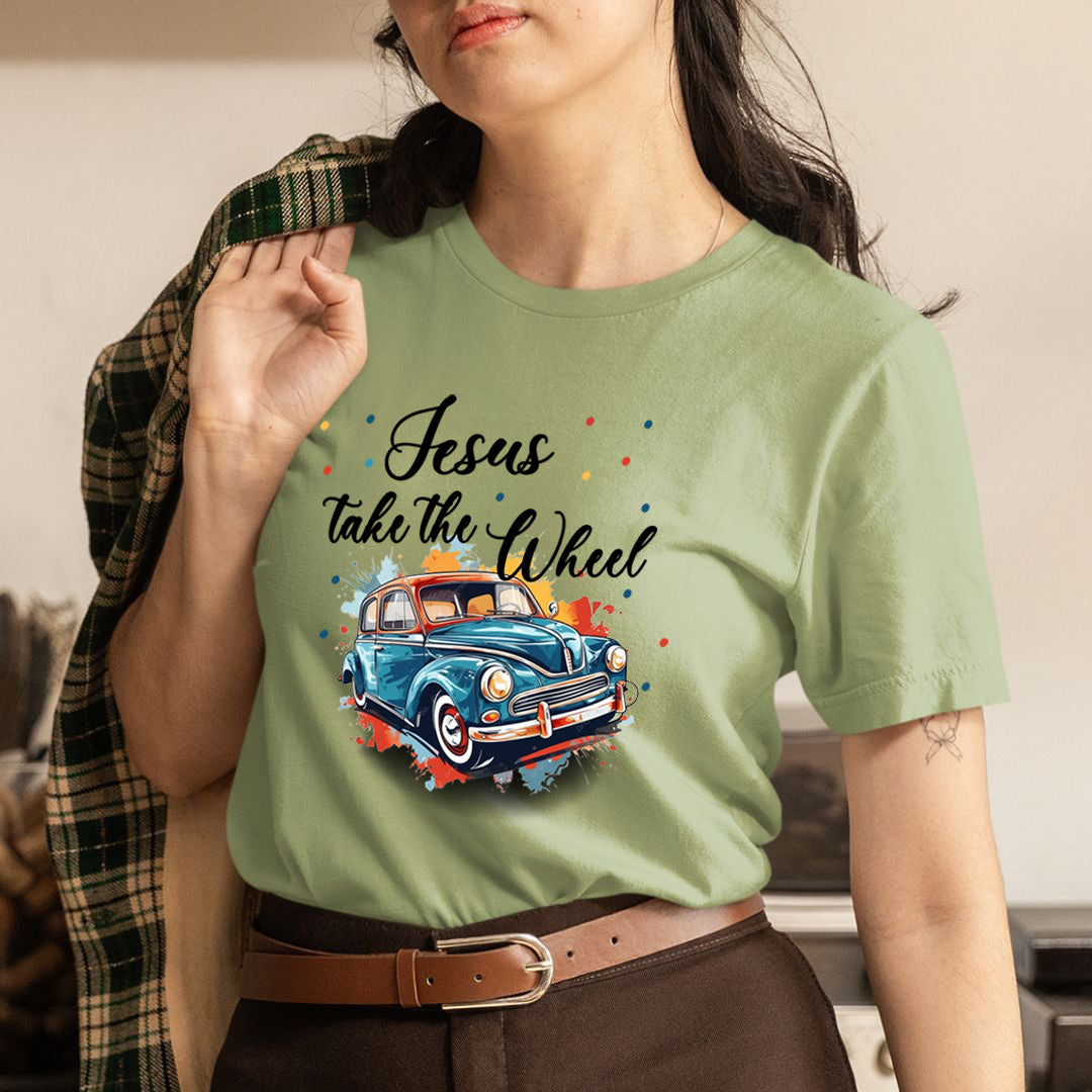 Jesus Take The Wheel - T-Shirt