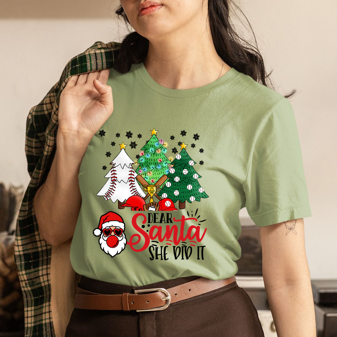 Dear Santa She Did It - Unisex T-Shirt