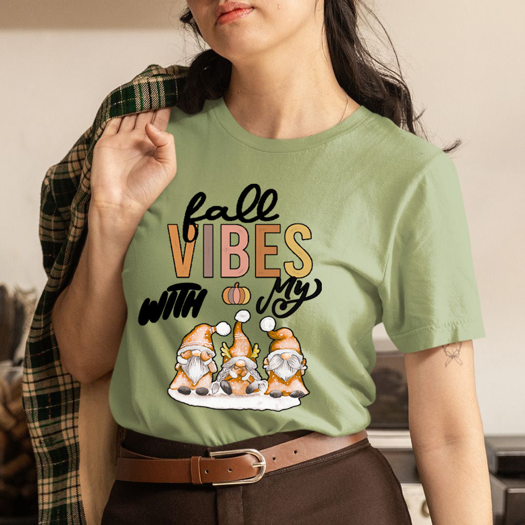 Vibes With My Gnomies - Unisex T-Shirt