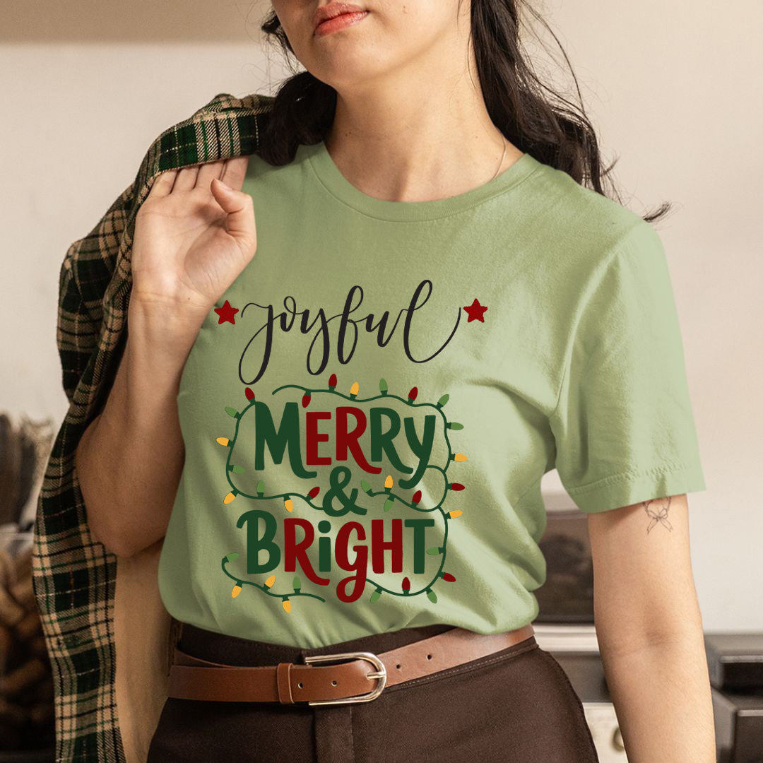Joyful Merry & Bright - Unisex T-Shirt