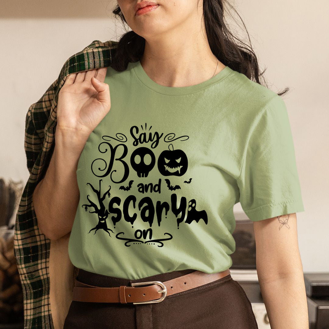 Say Boo And Scary - Unisex T-Shirt