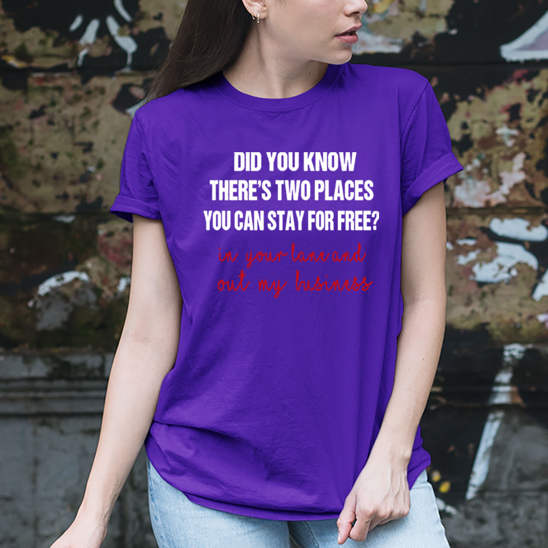 Did You know Two places Free - Unisex T-Shirt