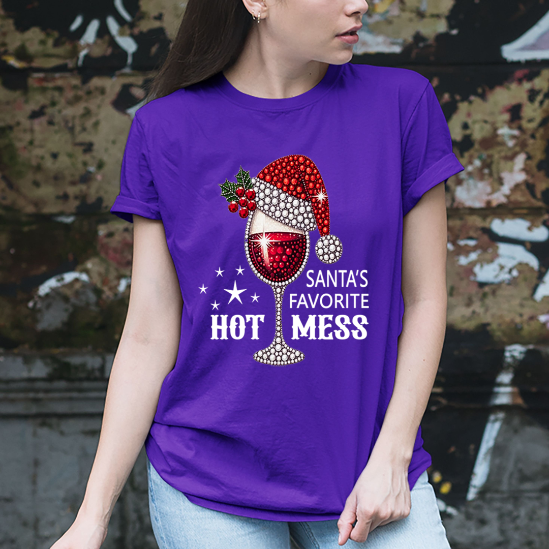 Santa's Favorite Hot Mess - Unisex T-Shirt