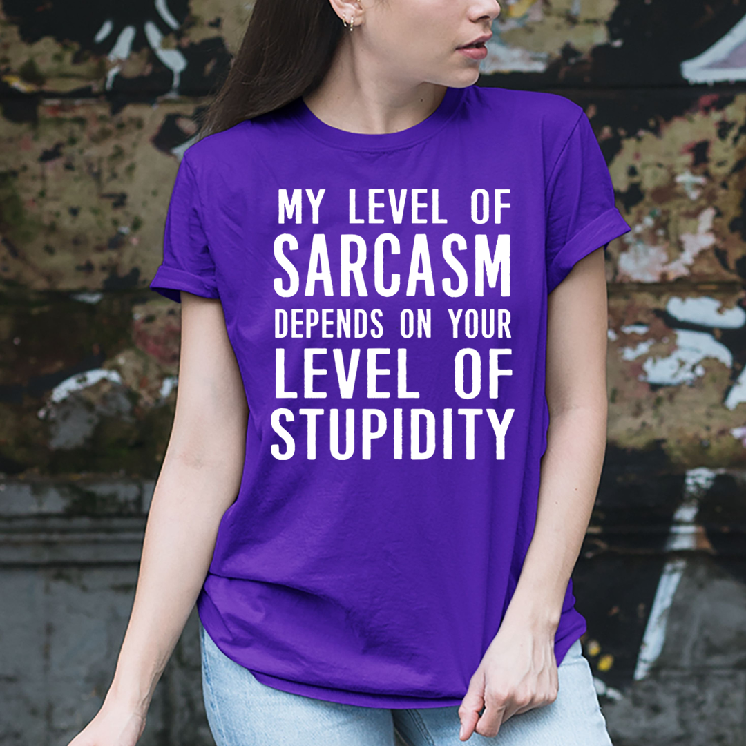 Level Of Stupidity - Unisex T-Shirt