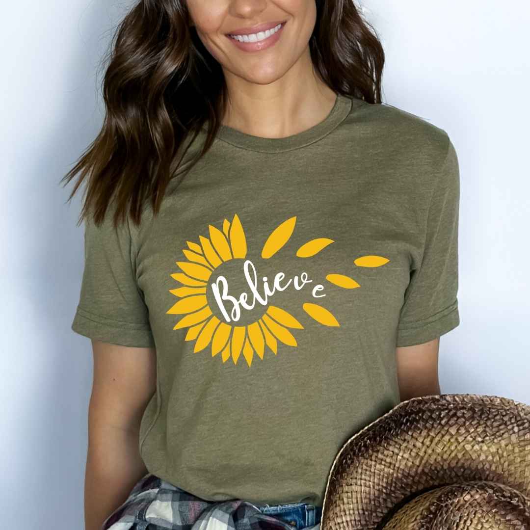 Believe: Sunflower - Bella Canvas