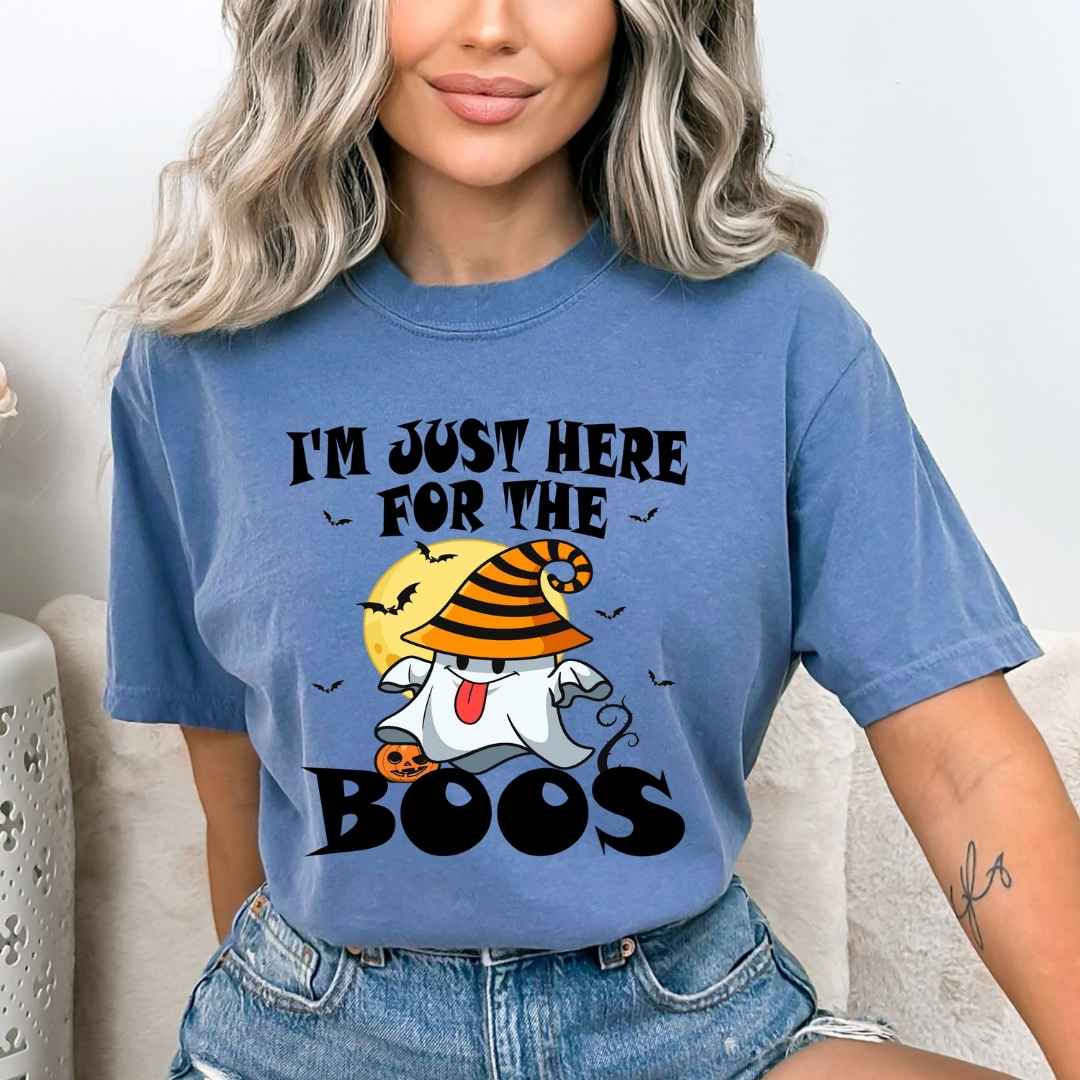 Just Here For Boo  - Bella Canvas