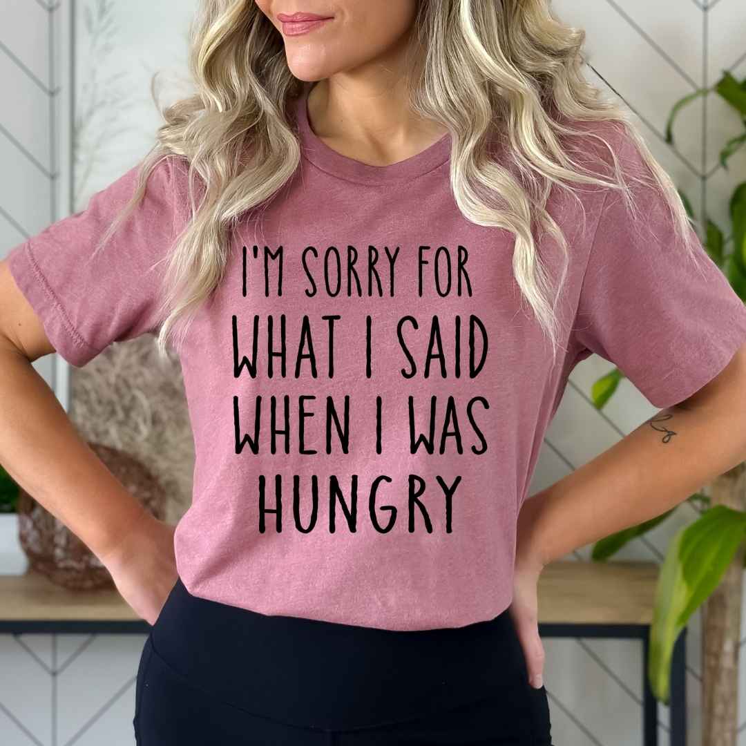 I'm Sorry For What I Said - Bella Canvas