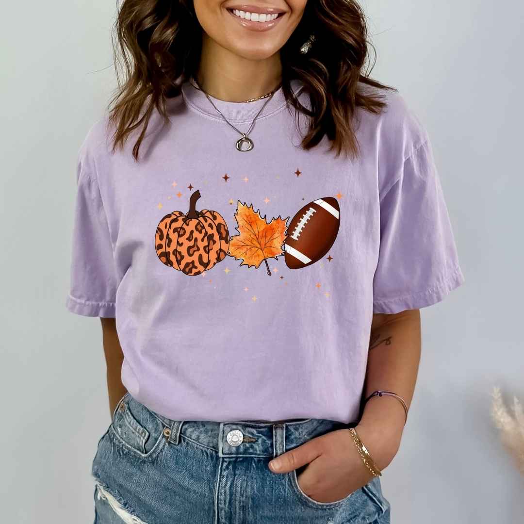 Pumpkin Fall Football - Bella Canvas