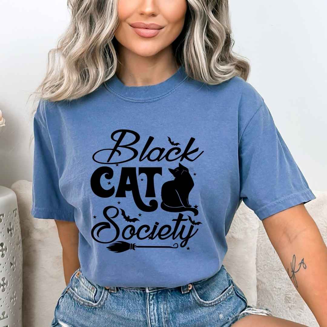 Black cat society  - Bella Canvas