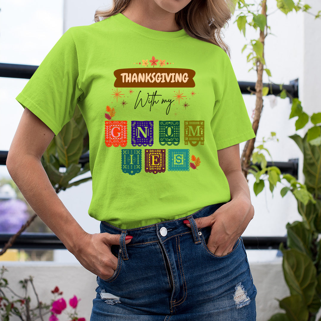 Thanksgiving With My Gnomies - Unisex T-Shirt