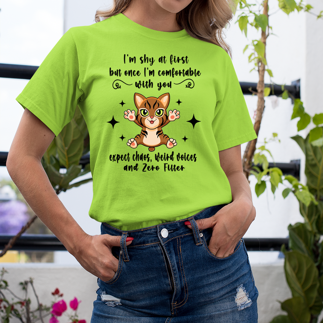 Shy At First but Once Comfortable Zero Filter - Unisex T-Shirt