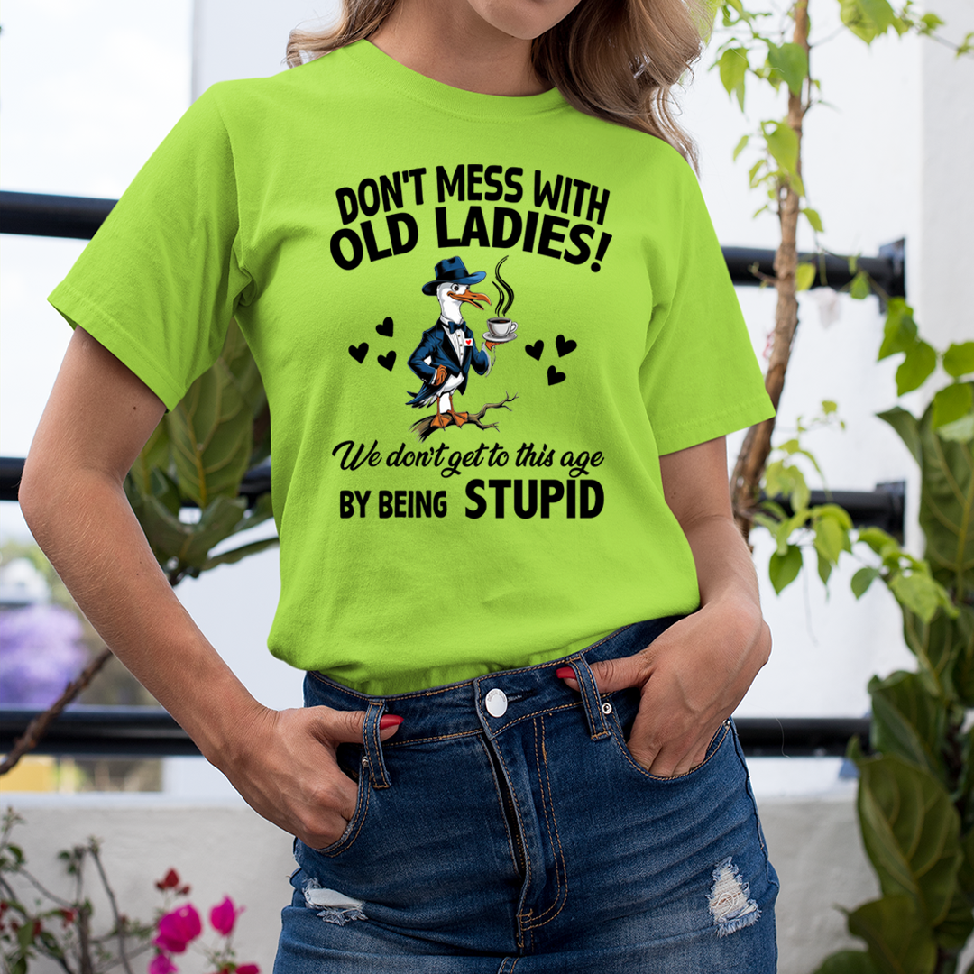 Don't Mess With Old Ladies! By Being Stupid - Unisex T-Shirt