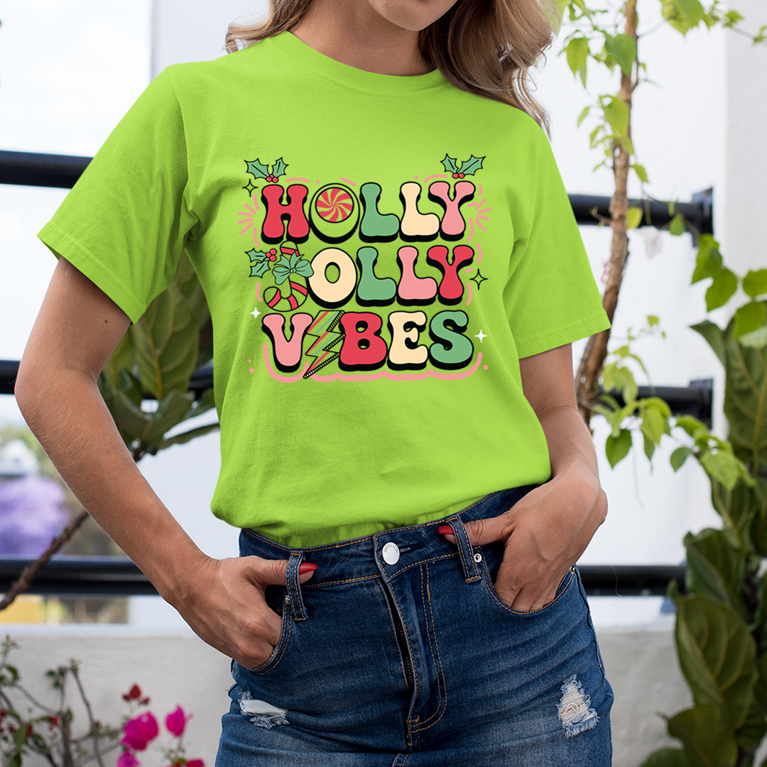 Holly Jolly Vibes new- Unisex T-Shirt