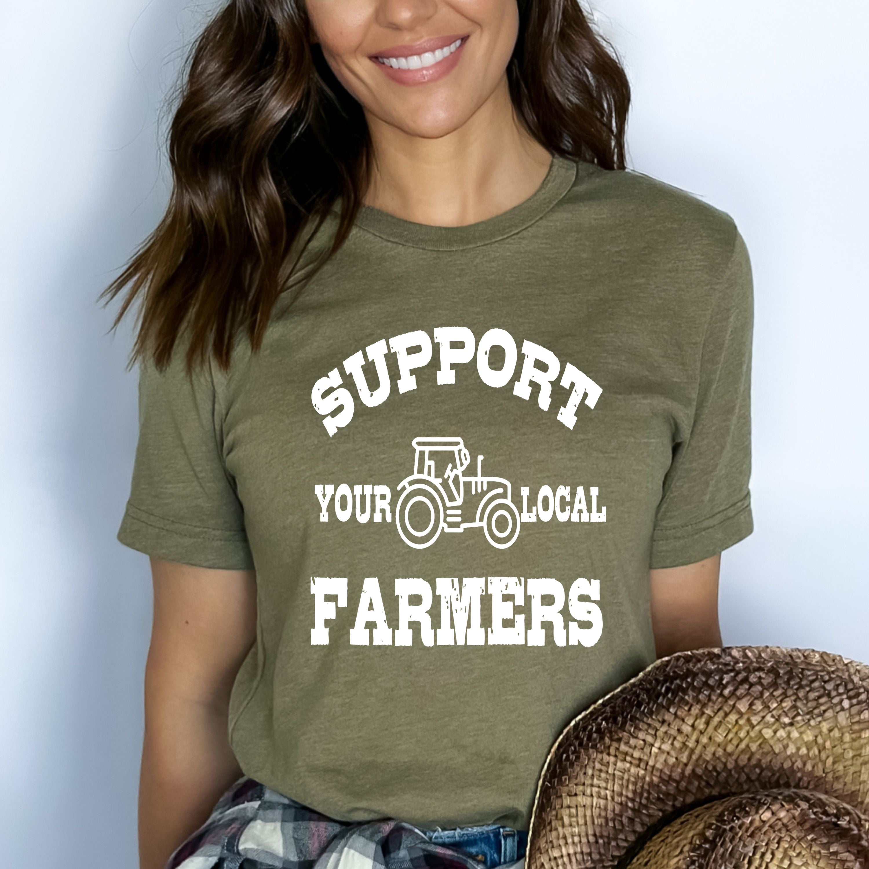 " Support Your Farmers " - Bella Canvas T-Shirt