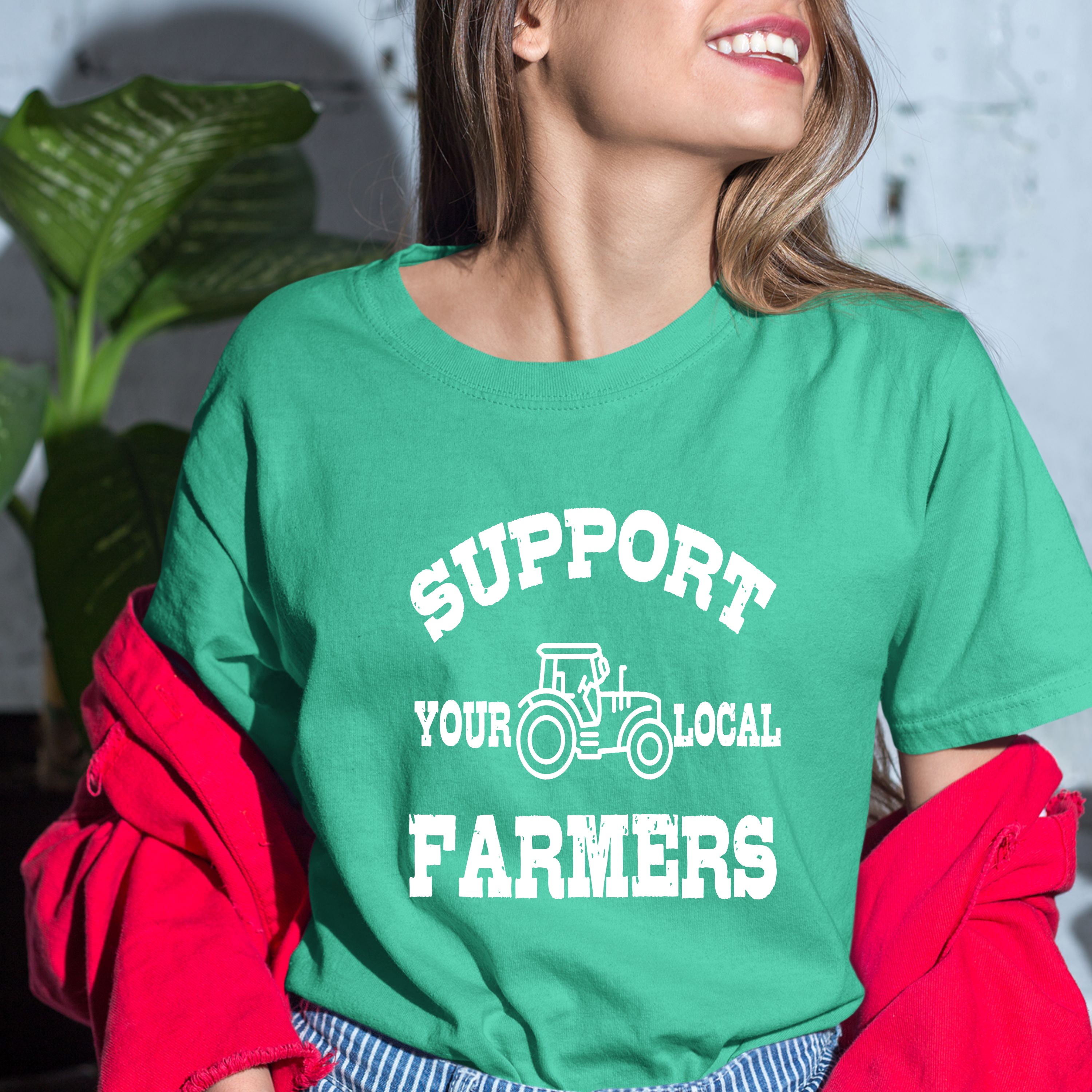 " Support Your Farmers " - Bella Canvas T-Shirt