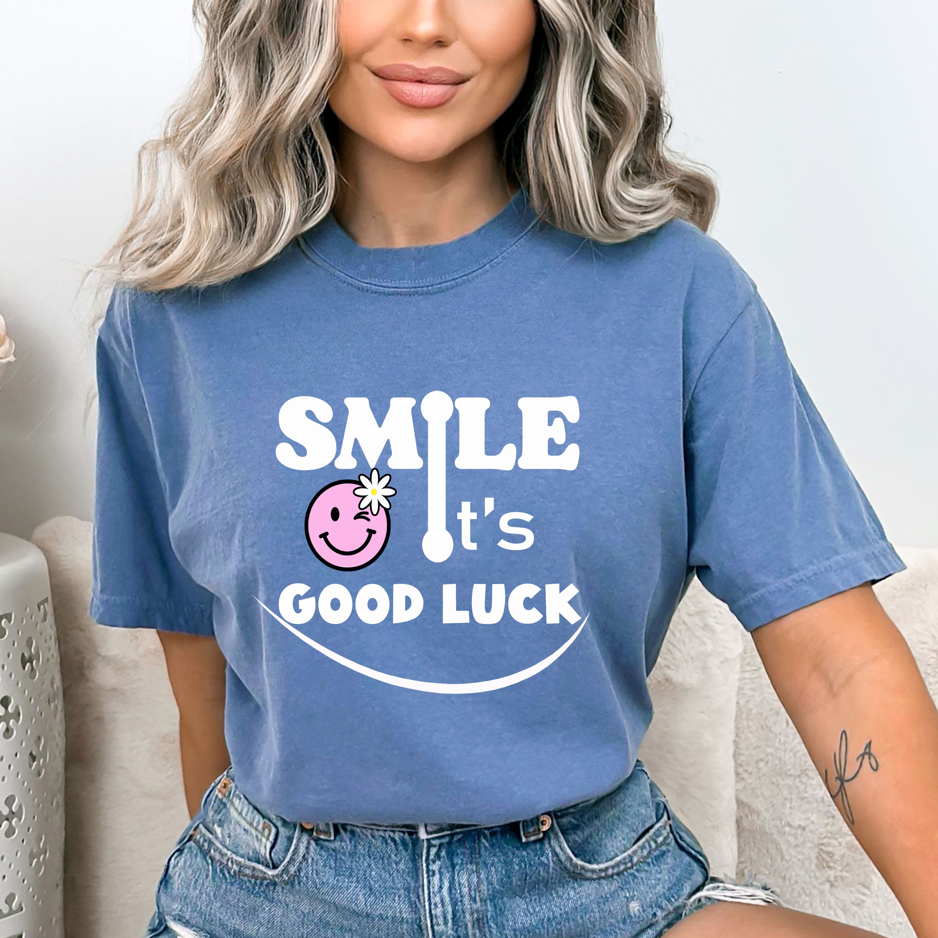 Smile It's Good Luck - Bella canvas