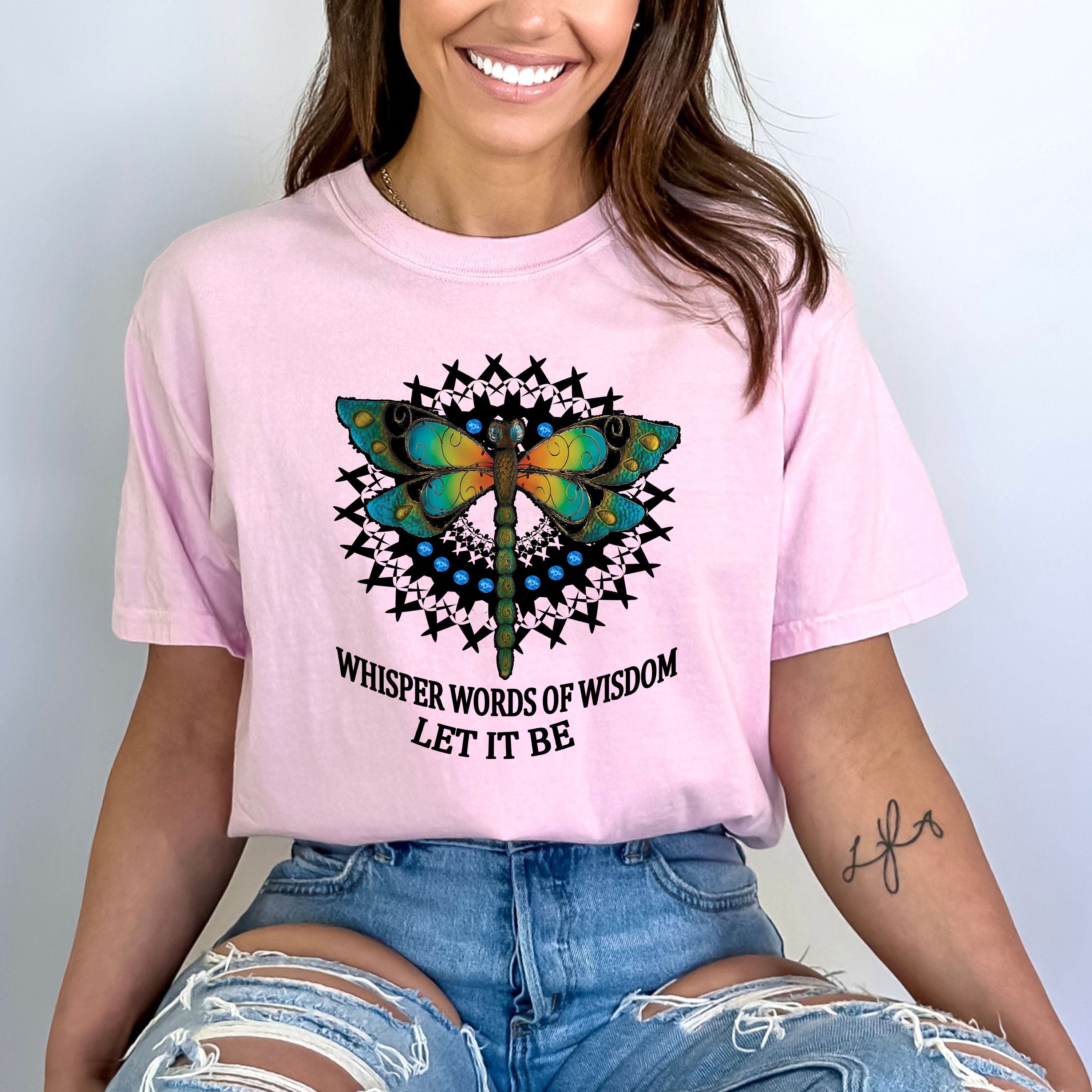 "WHISPER WORDS OF WISDOM LET IT BE" BELLA CANVAS T-SHIRT