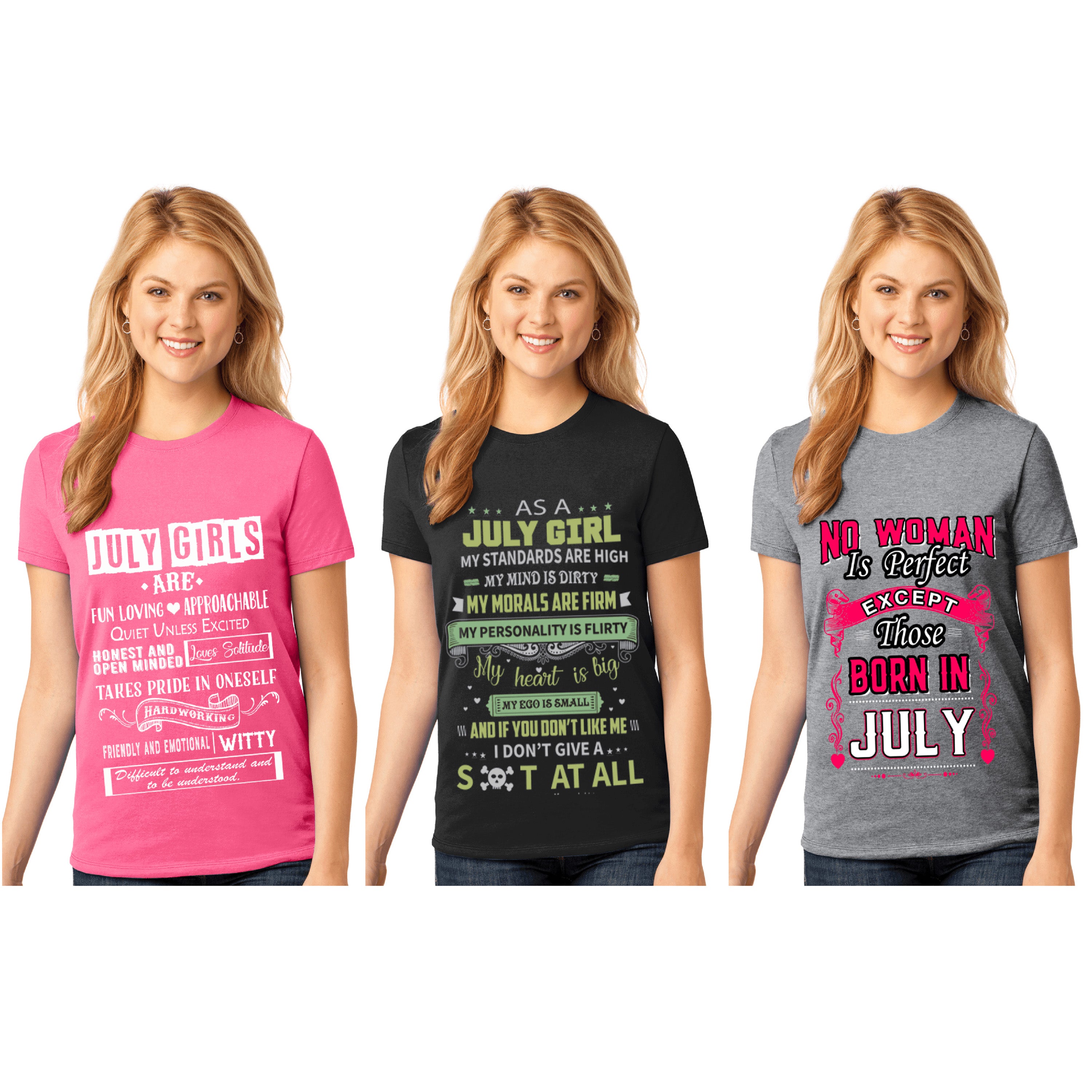 "July Pack Of 3 Shirts Combo -2"