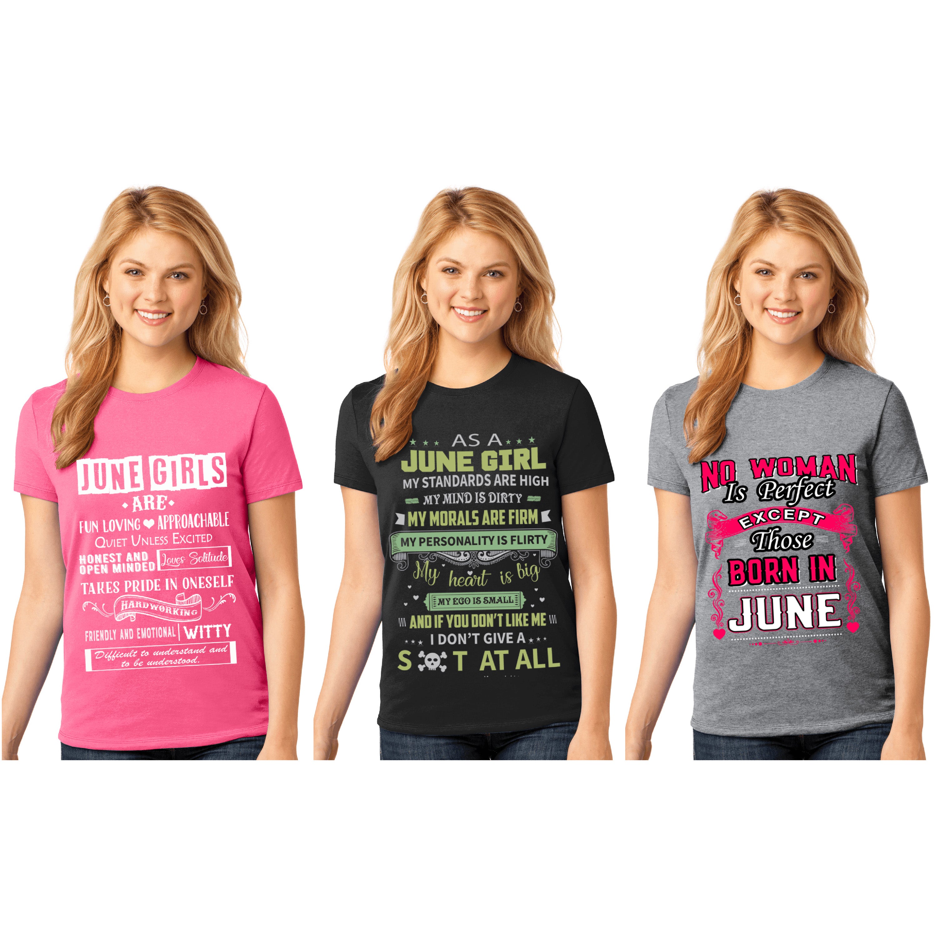 "June Pack Of 3 Shirts Combo -2"
