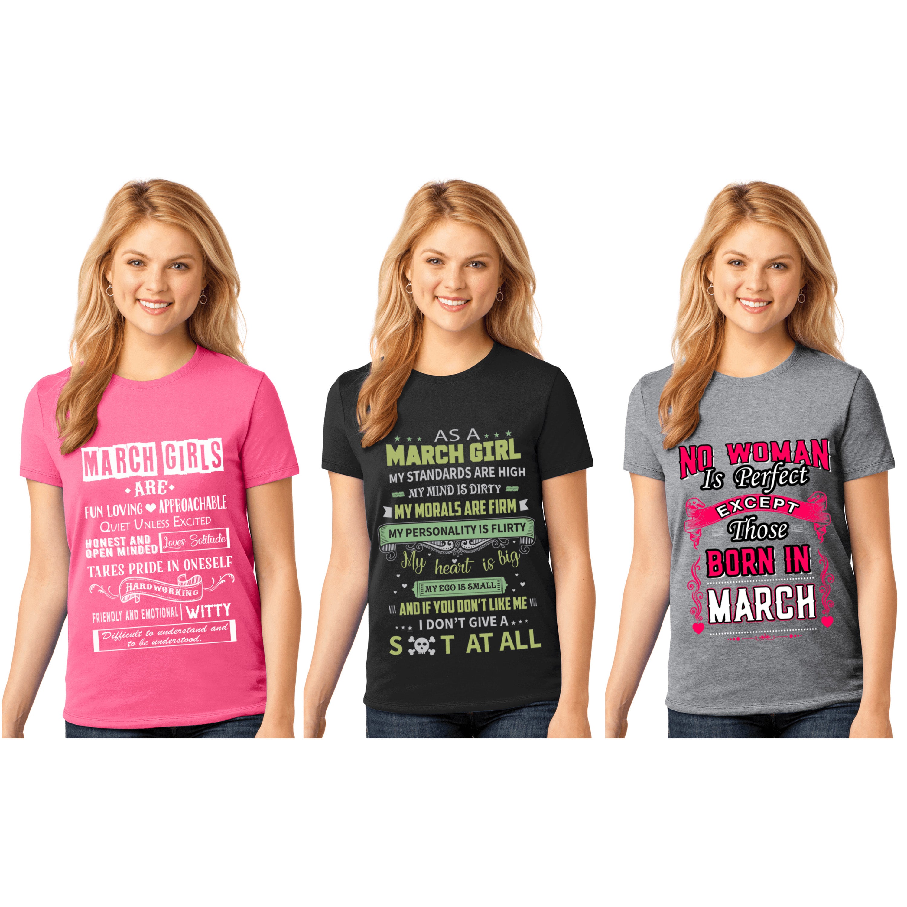 "March Pack Of 3 Shirts Combo -2"