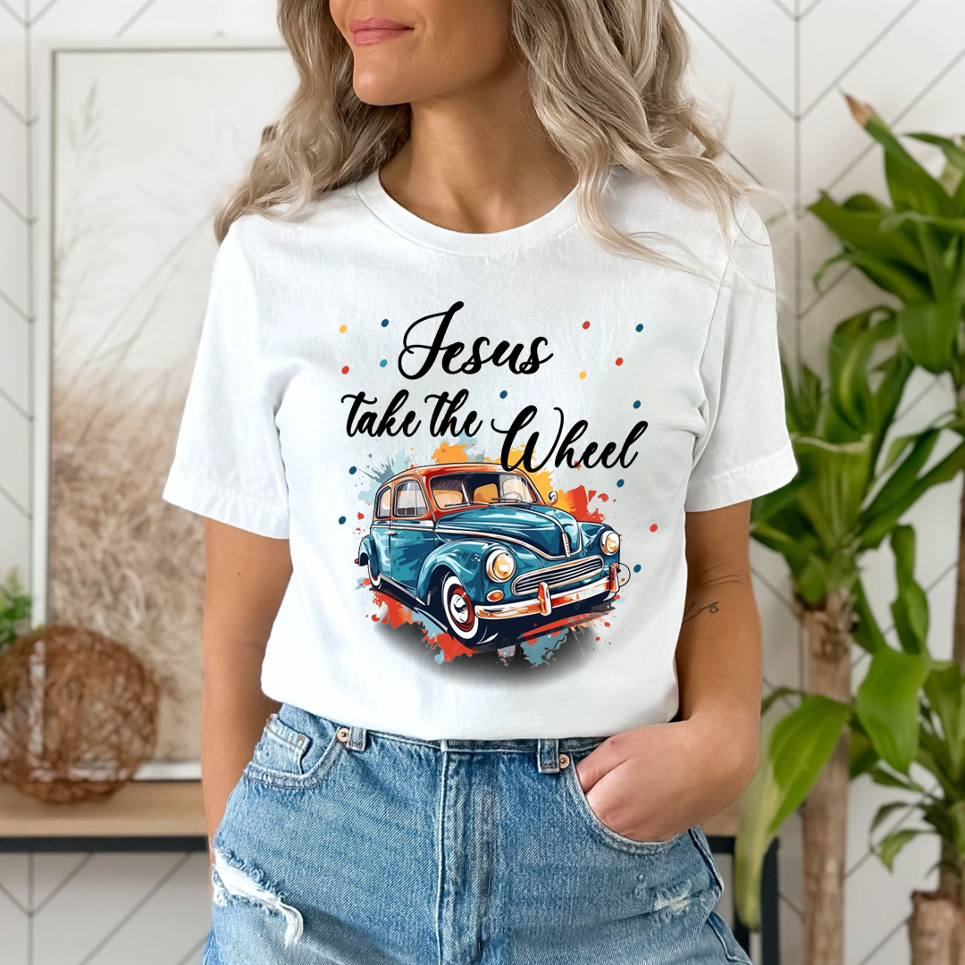 Jesus Take The Wheel - T-Shirt