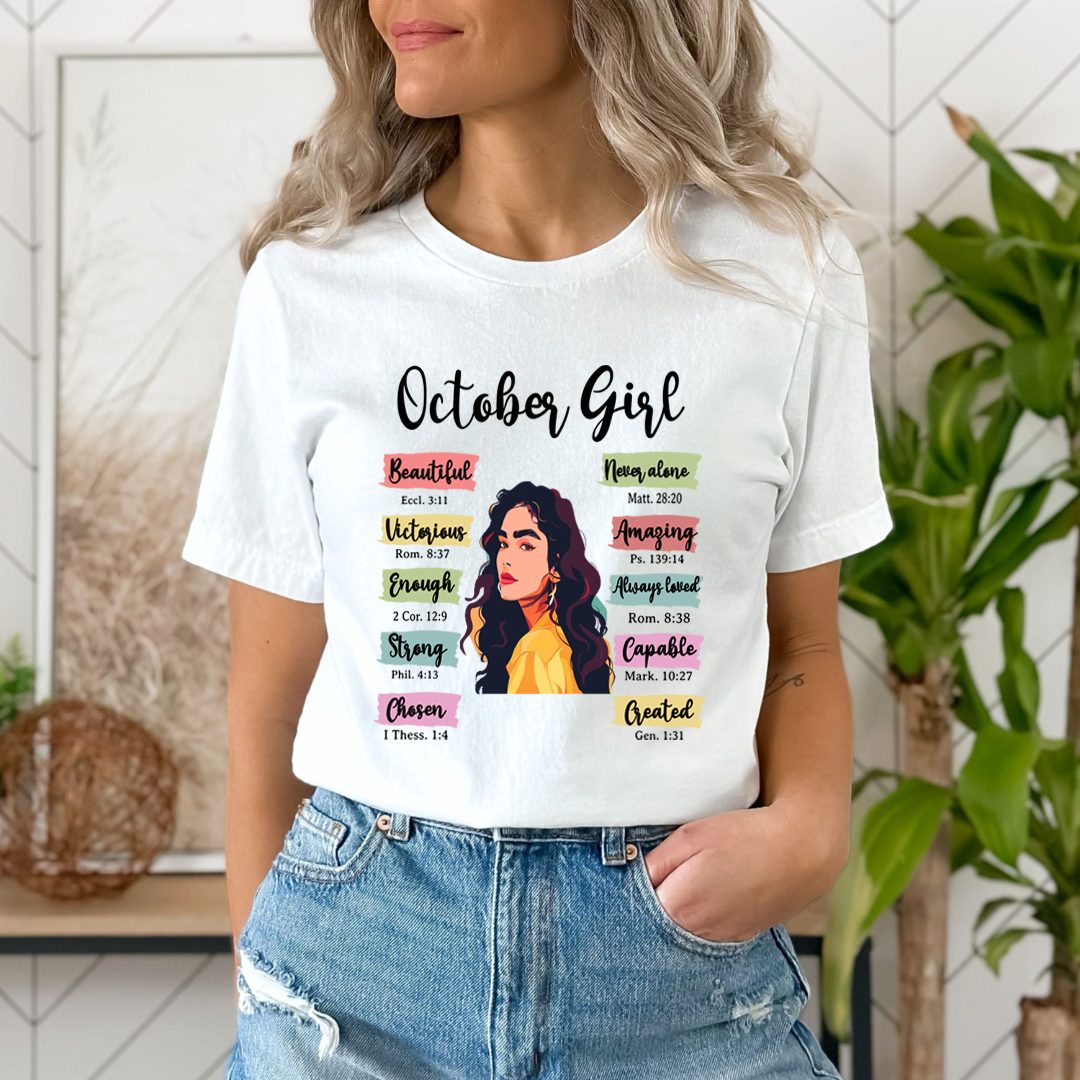 October Girl Beautiful Never Alone - Unisex T-Shirt