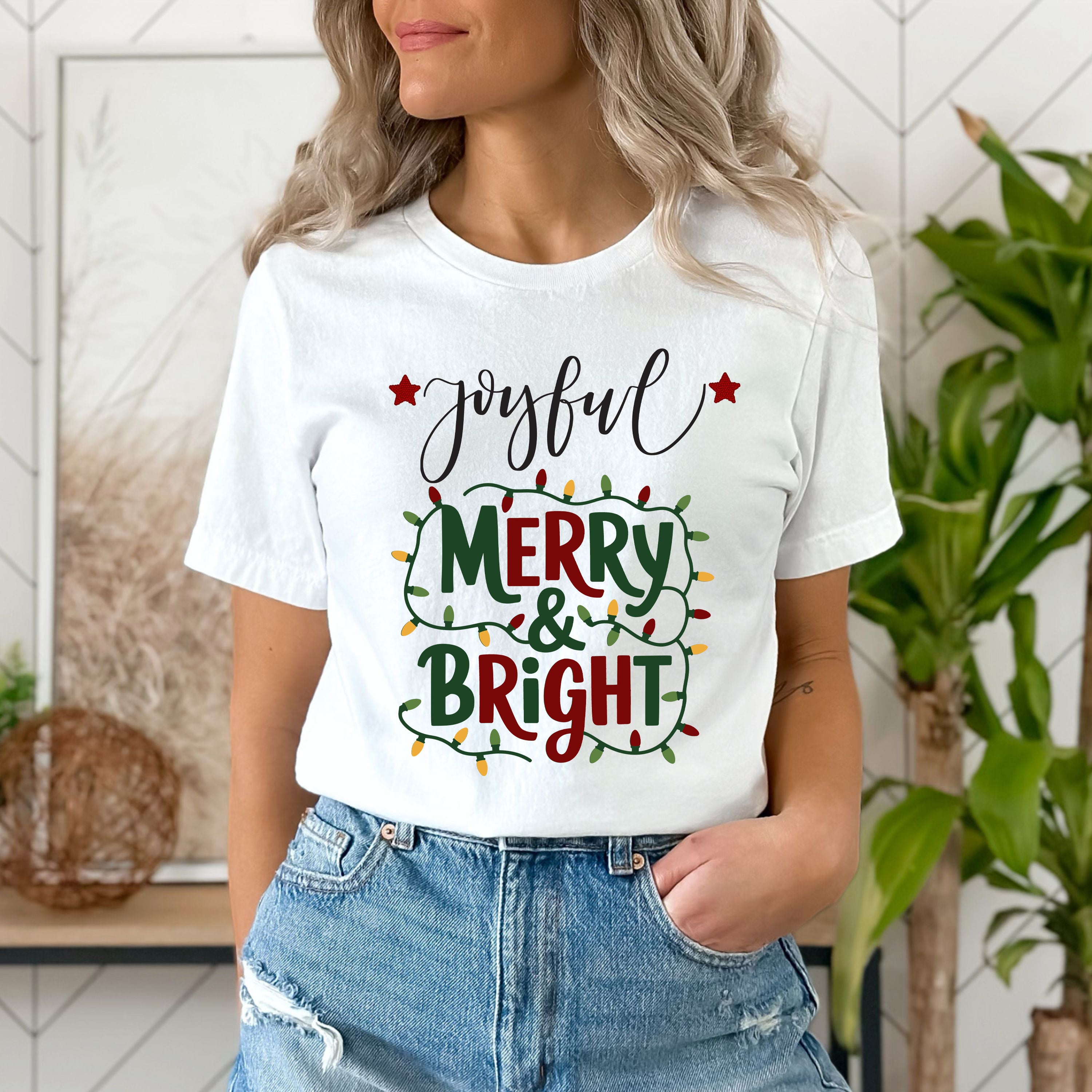 Joyful Merry & Bright - Unisex T-Shirt
