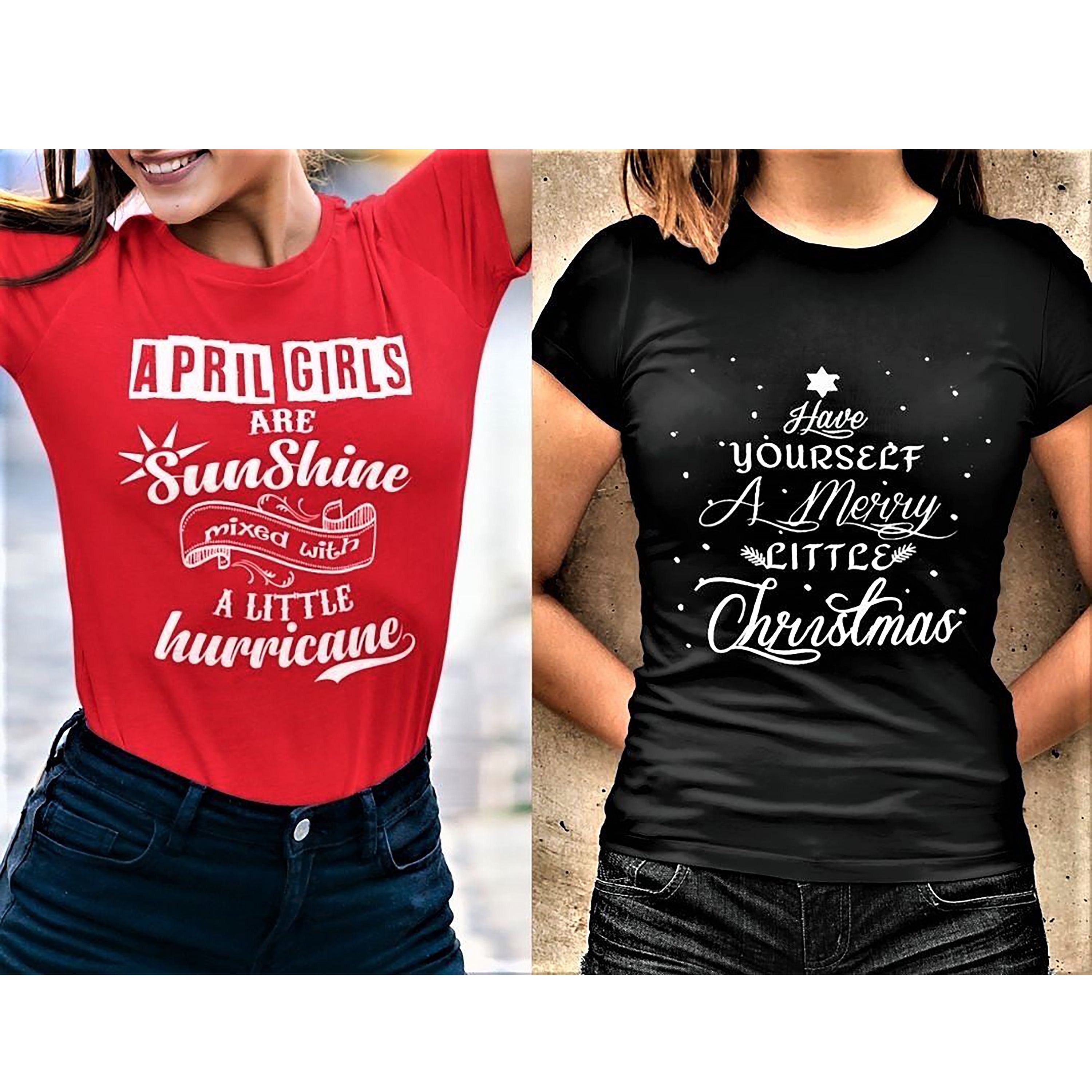 "2 Awesome Designs Combo- April Sunshine + Merry Little Christmas".