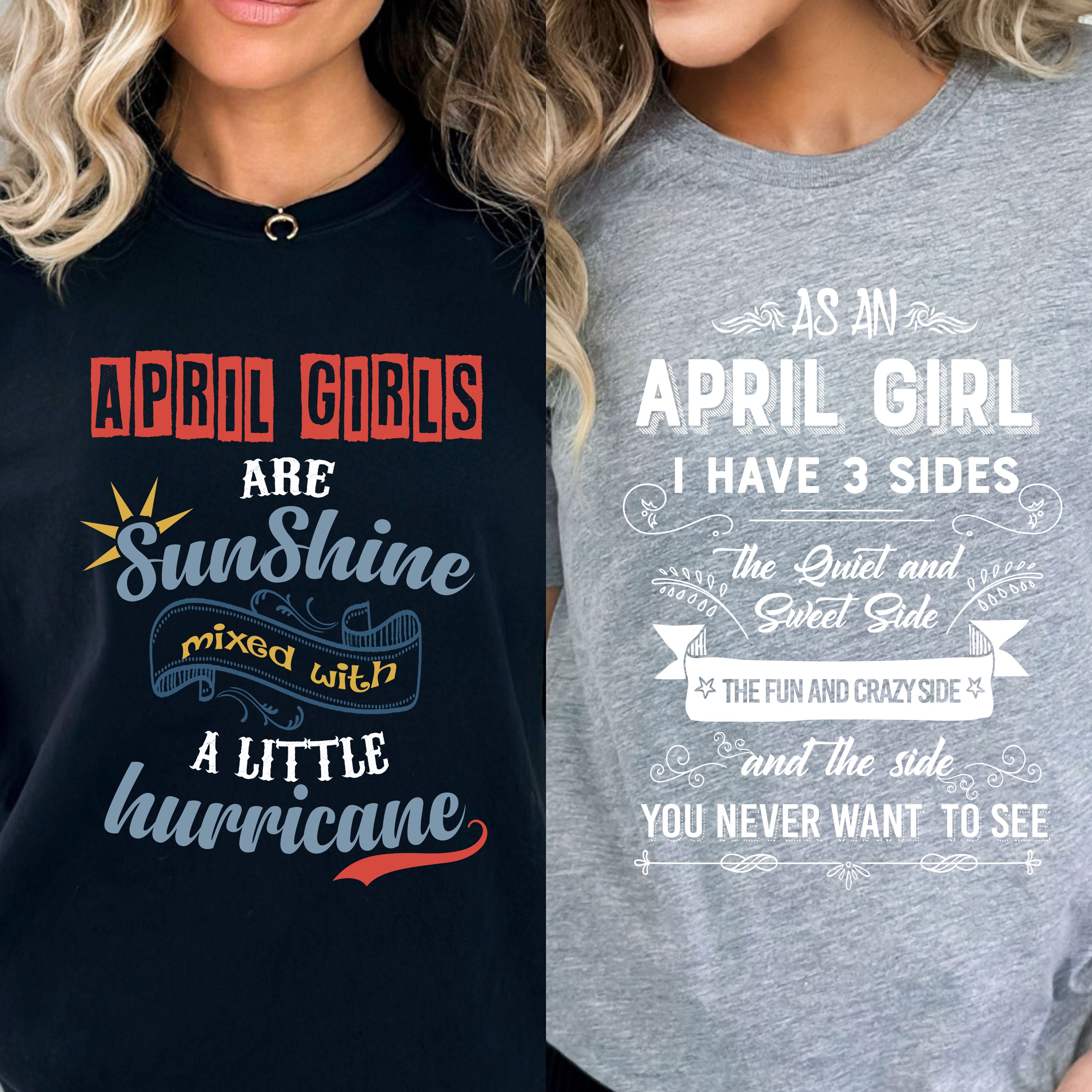 "2 Awesome Designs Combo- April Sunshine + 3 Sides" in Latest Colors.