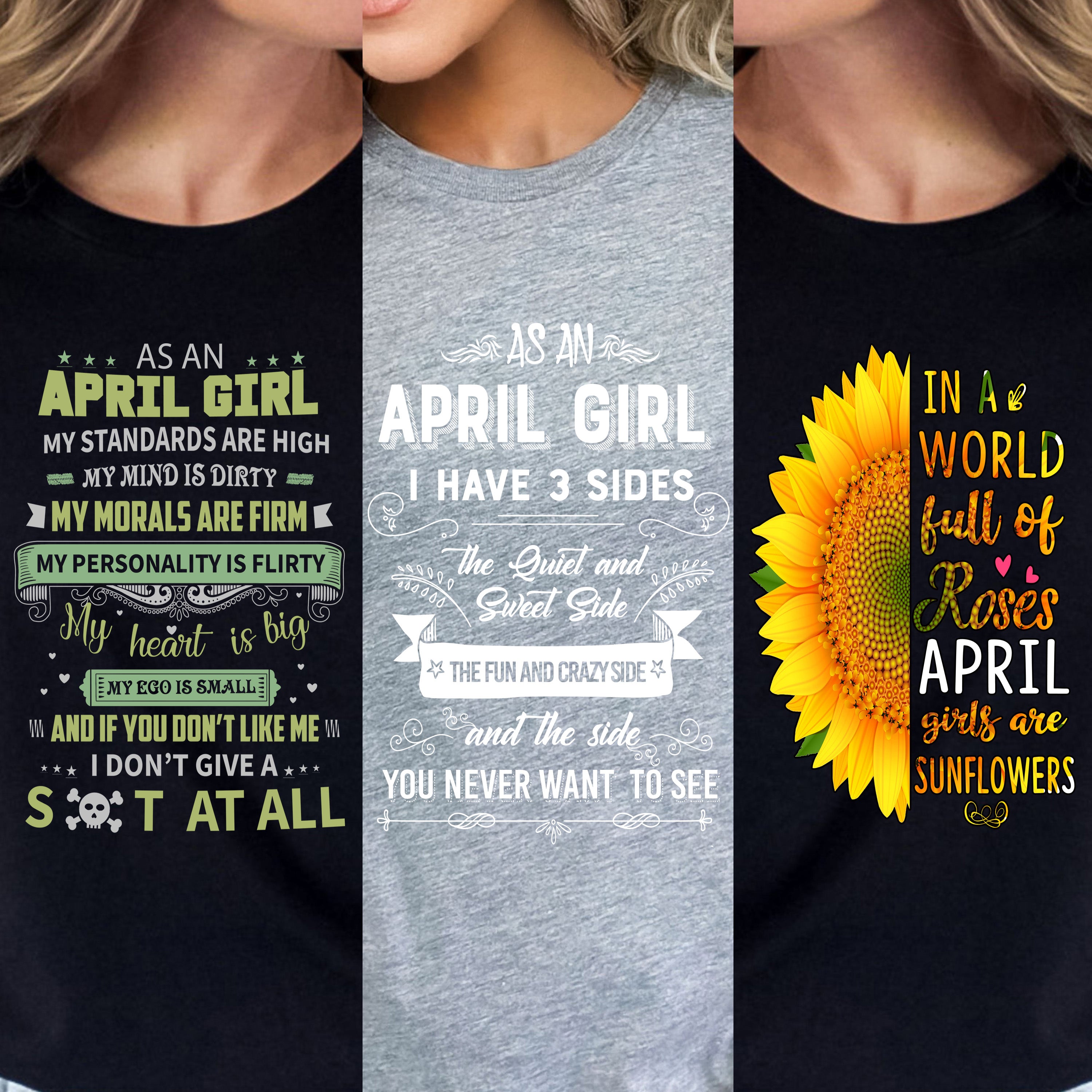 "April Pack Of 3 Shirts"