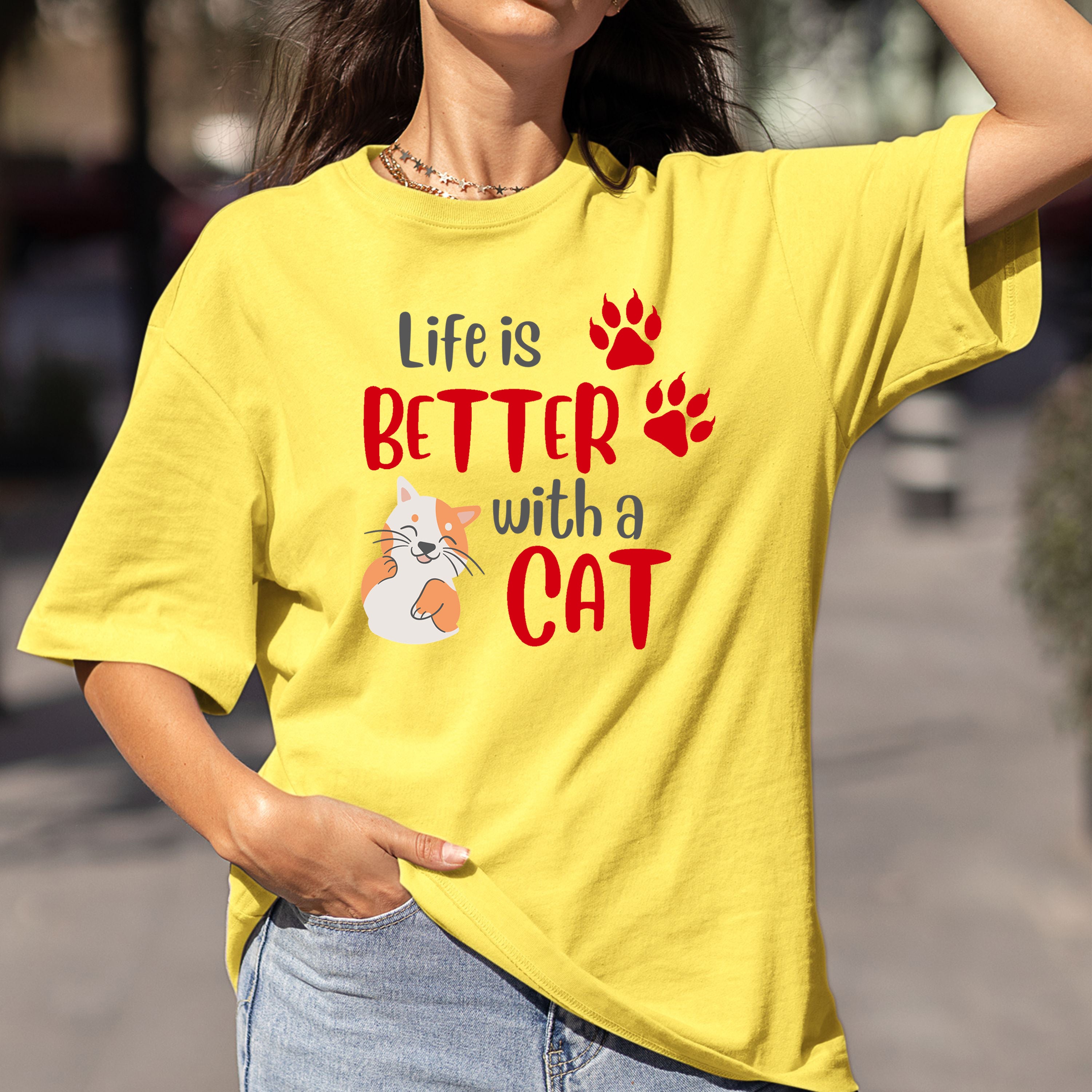 Life Is Better With Cats - Bella canvas