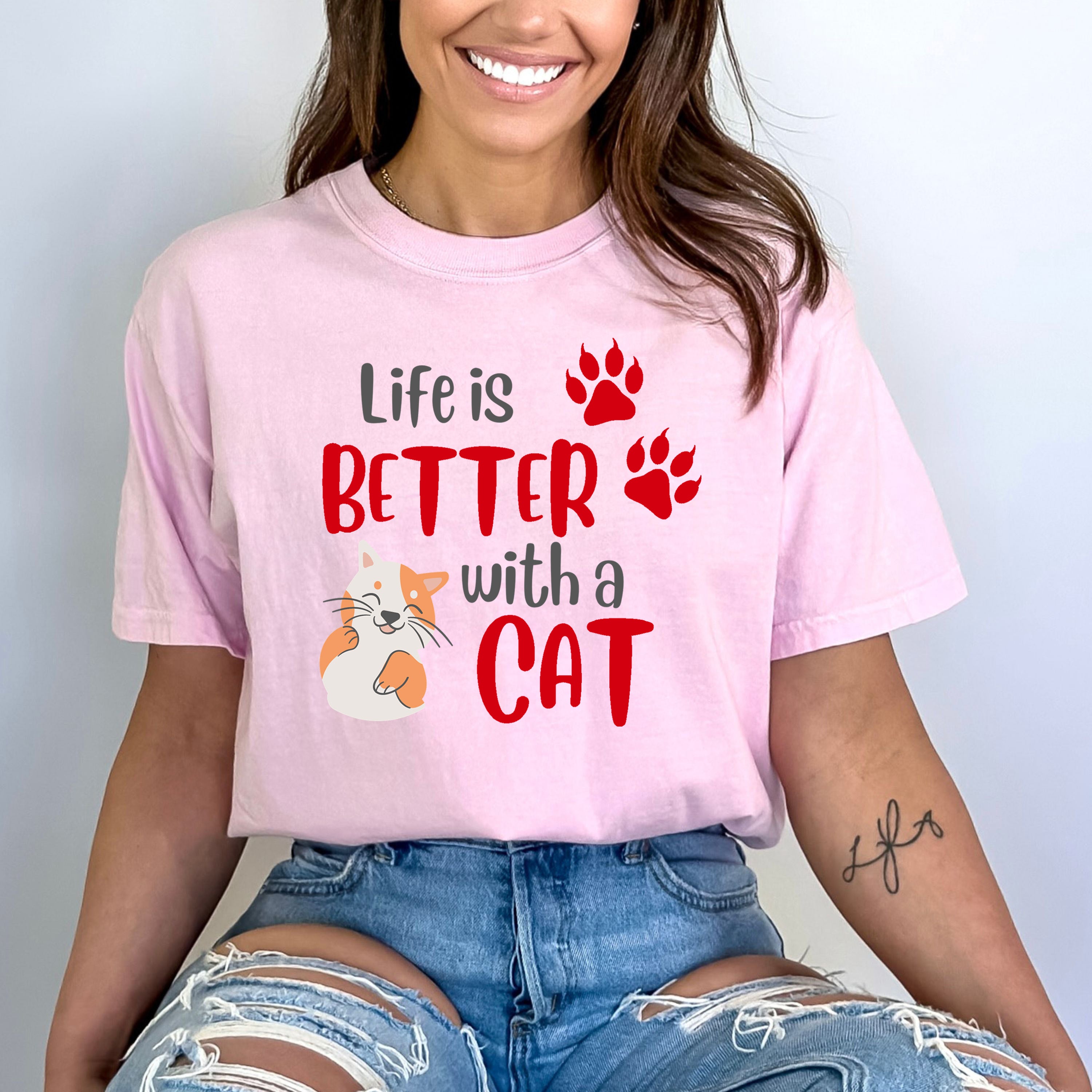 Life Is Better With Cats - Bella canvas
