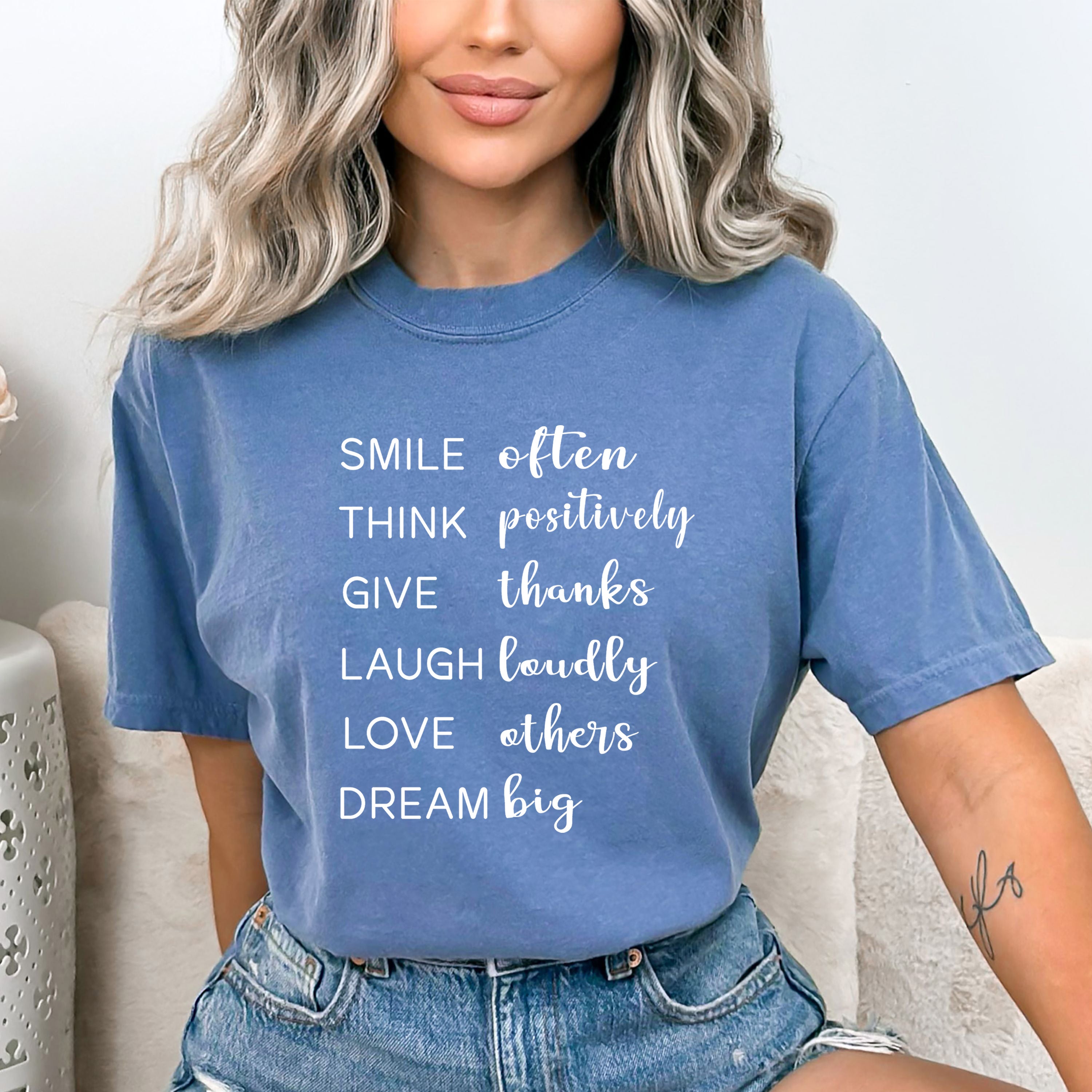 Give Thanks Laugh Loudly - Bella canvas