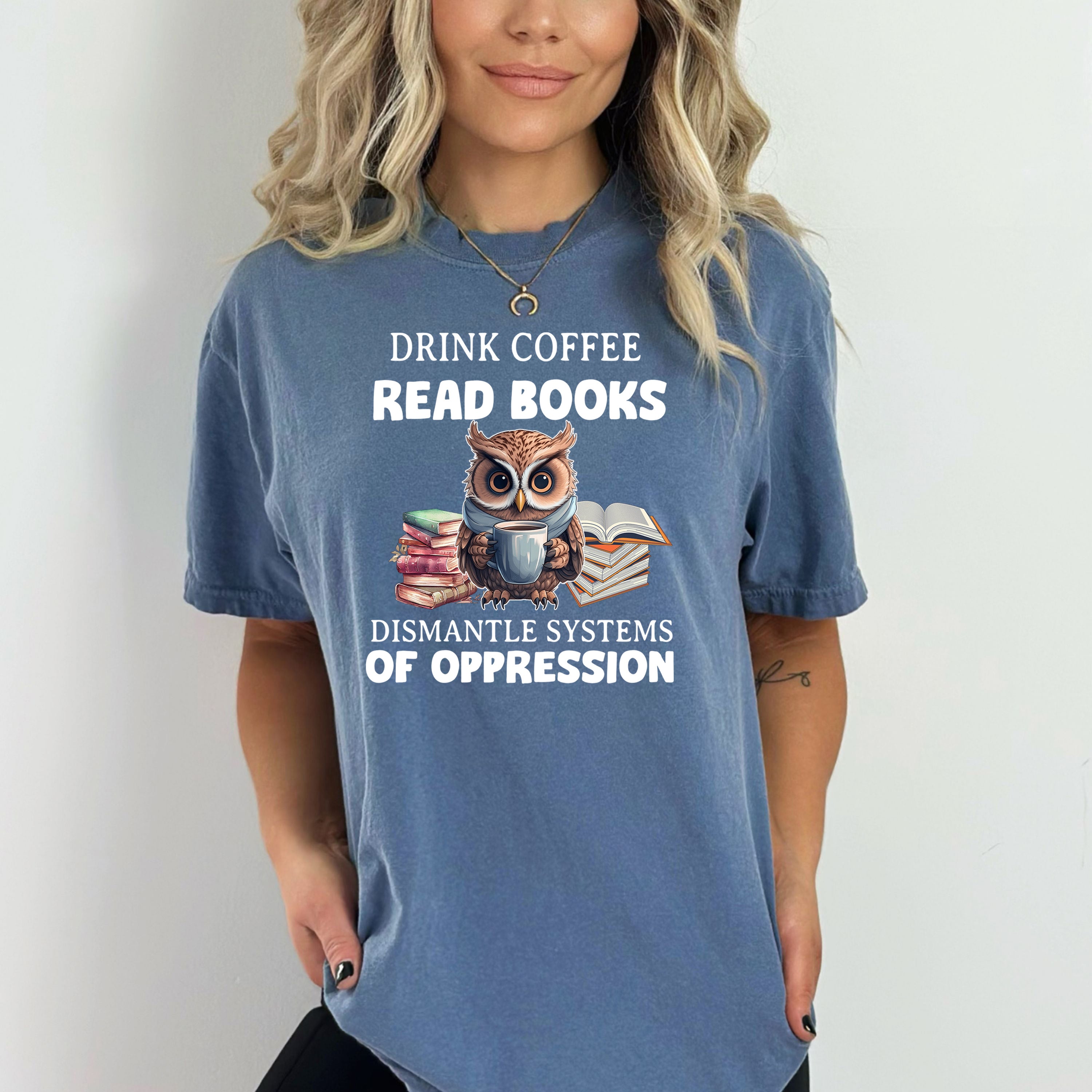 Drink Coffee Read Books - Bella canvas