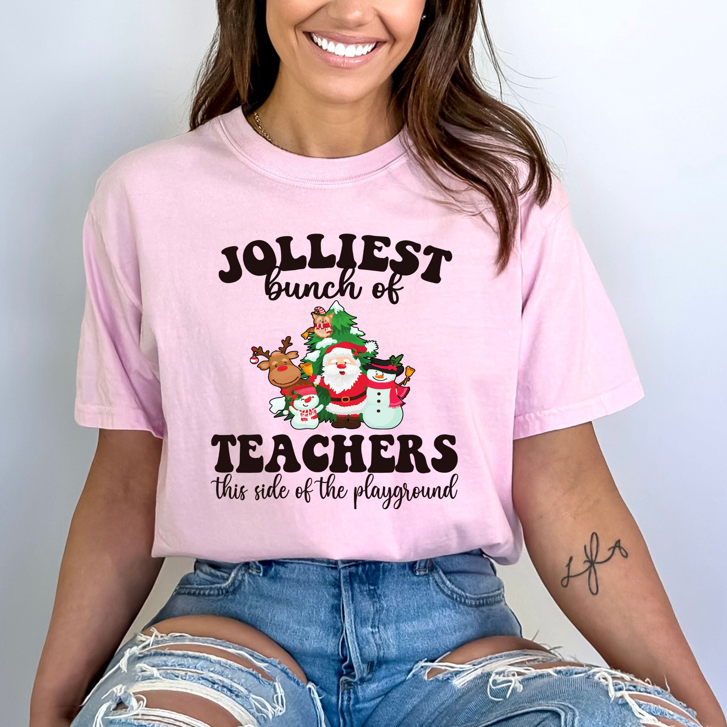 Jolliest Bunch Of Teachers - Bella Canvas