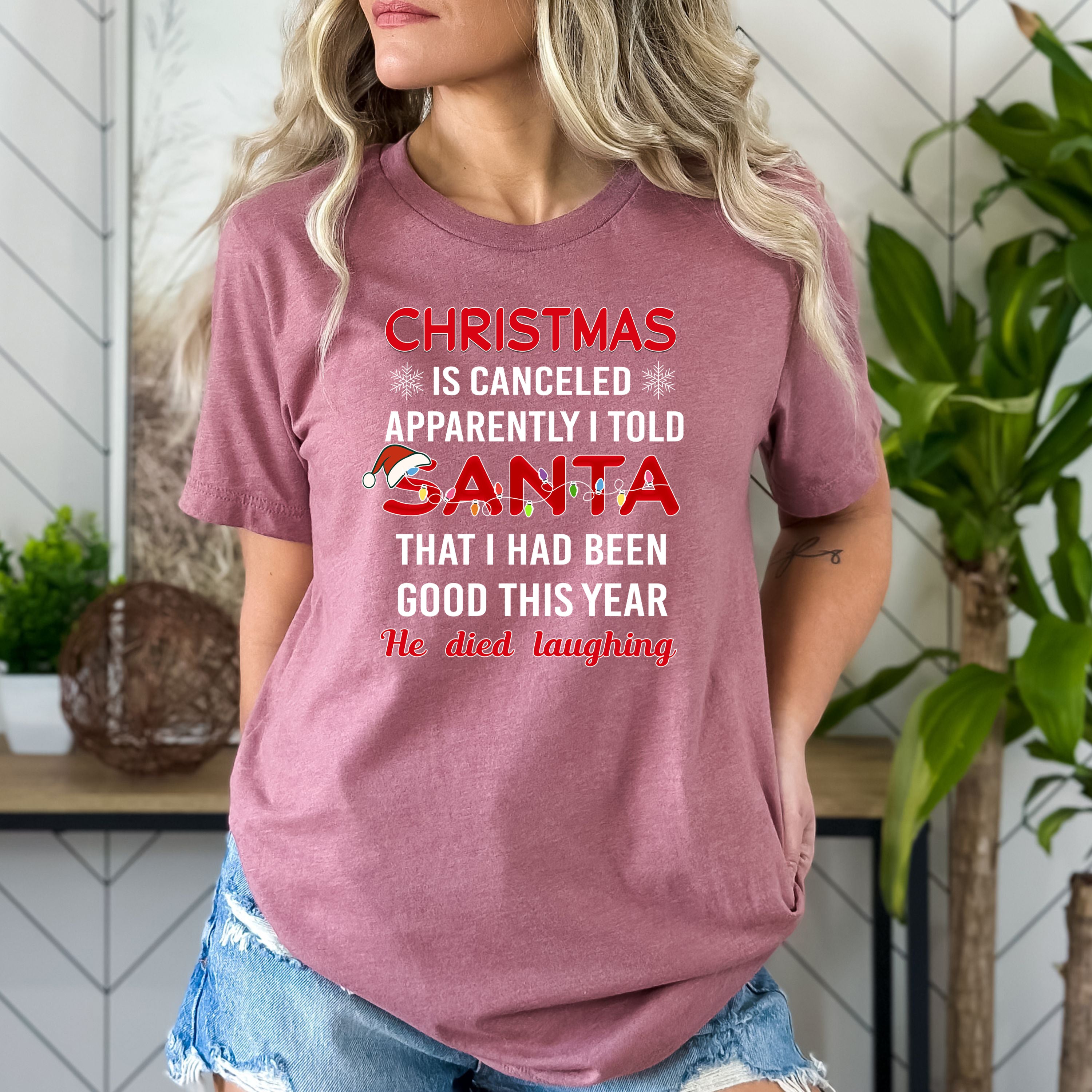Christmas Is Canceled- Bella canvas
